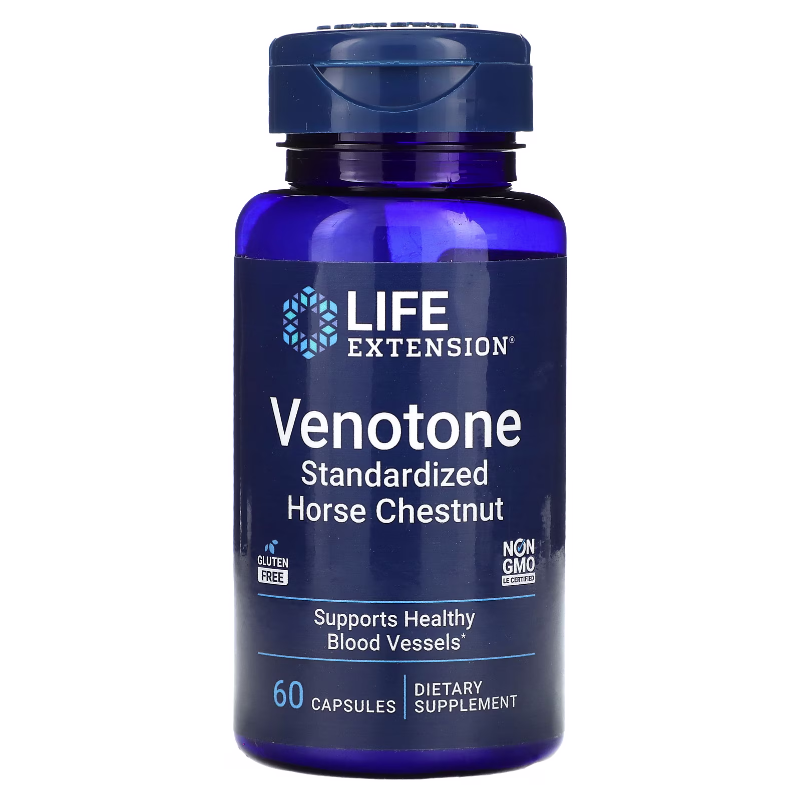 Venotone Castaña de Indias Estandarizada en Escina, 250 mg, 60 cápsulas, Life Extension
