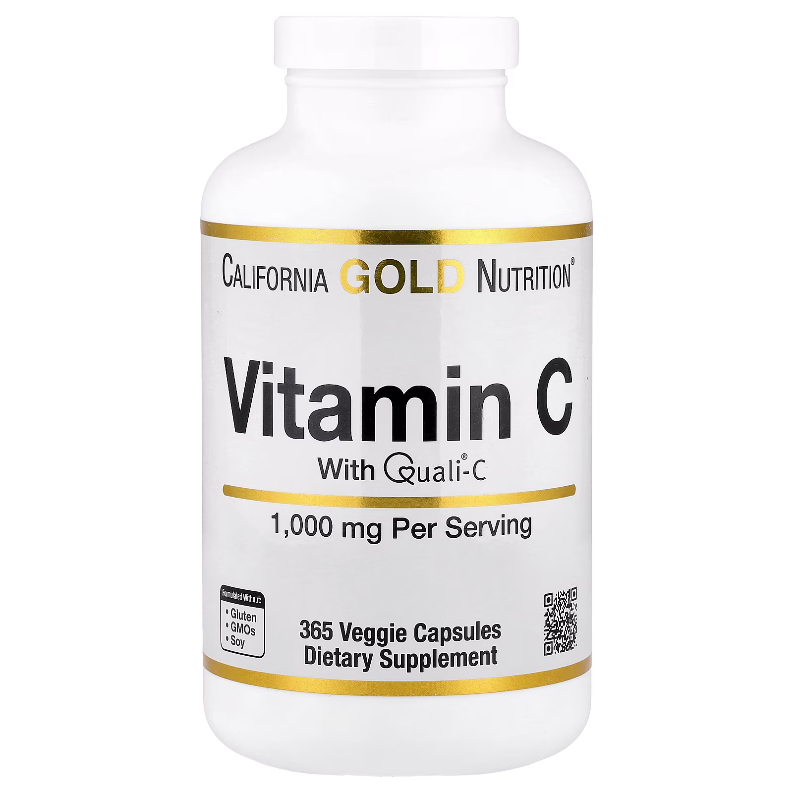 Vitamin C, Quali®-C, 1000 mg, 365 cápsulas vegetales, California Gold Nutrition