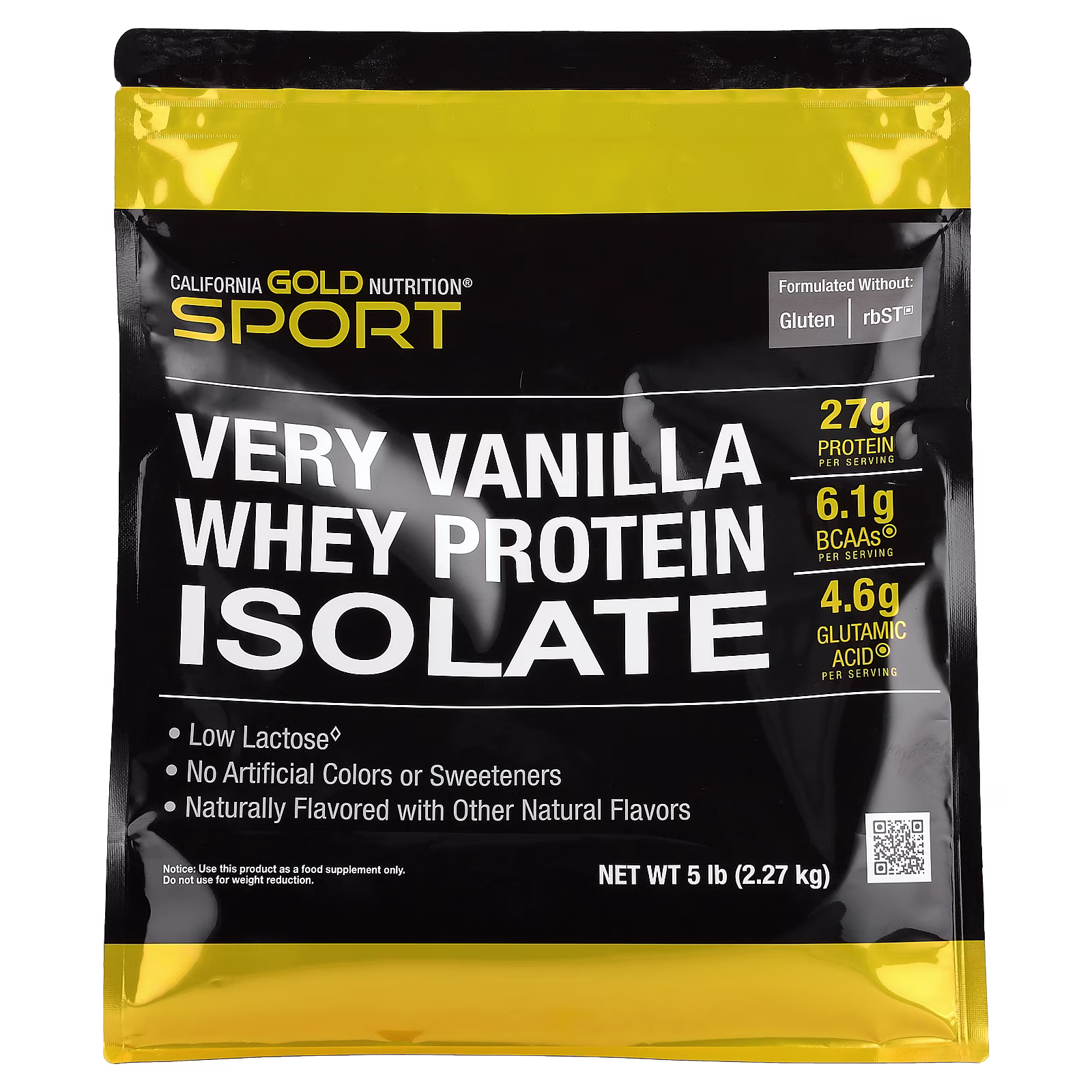 Aislado de proteína de suero de leche, Vainilla, 2,27 kg (5 lb), California Gold Nutrition