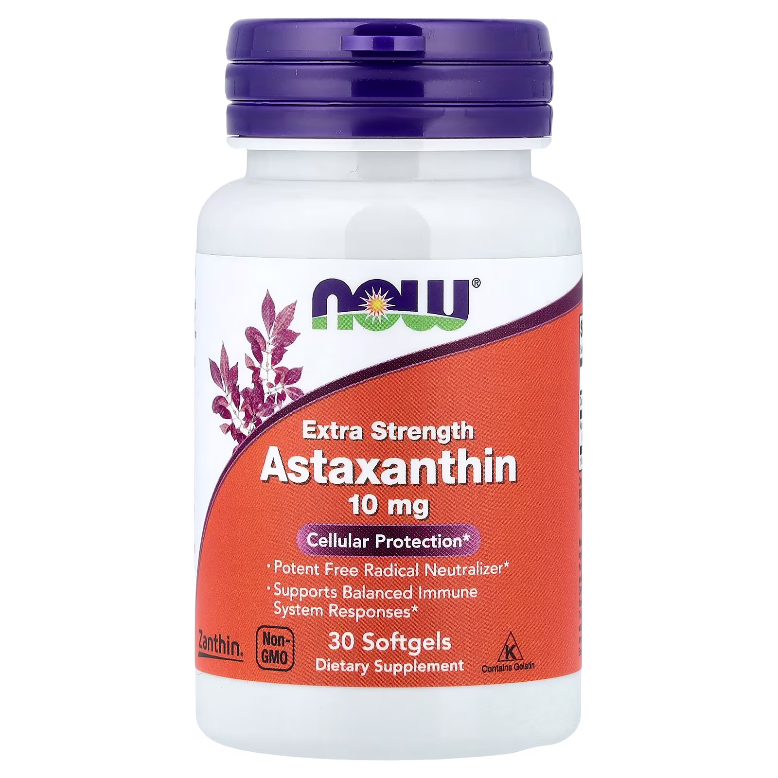 Astaxantina, 10 mg, 30 cápsulas blandas, NOW Foods