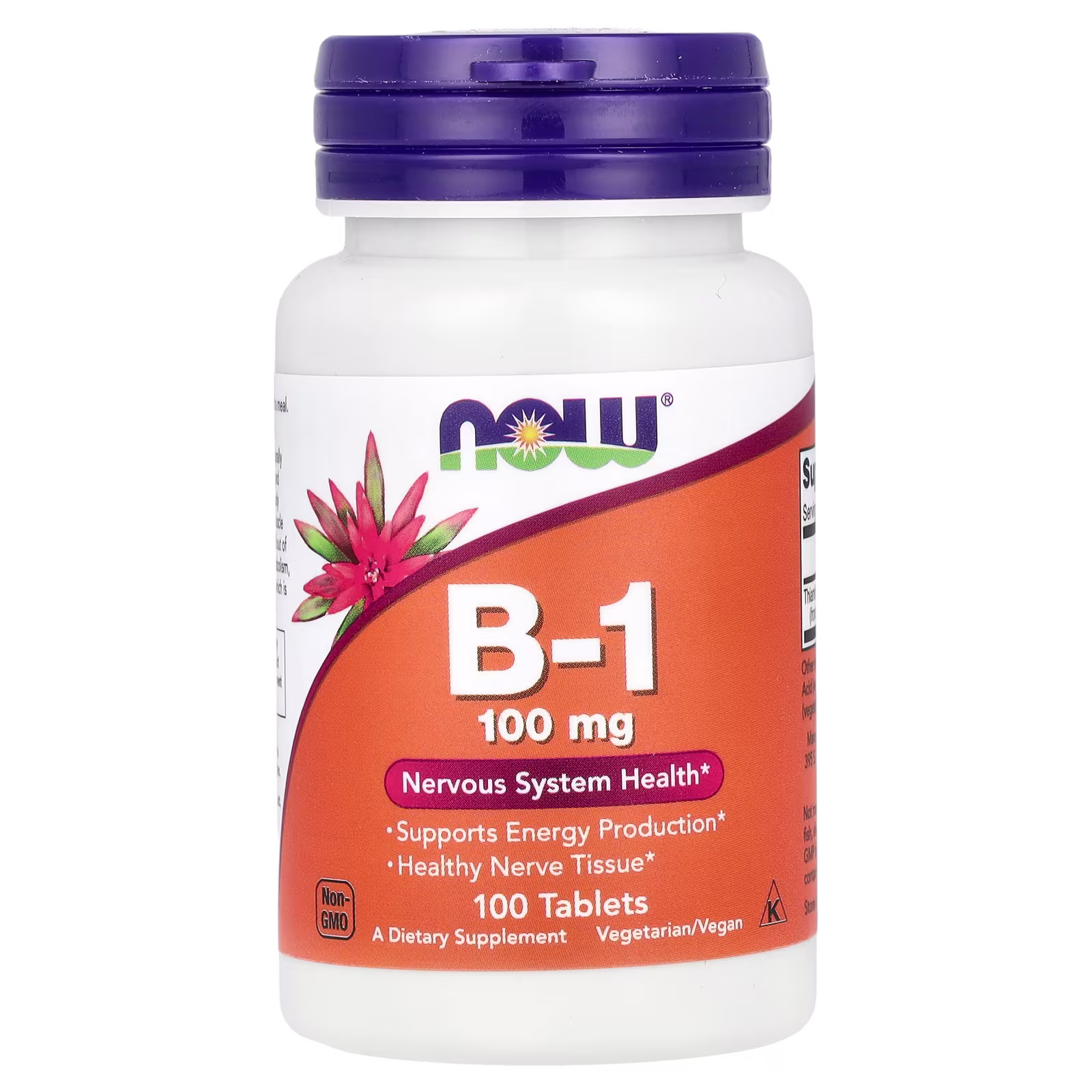 B-1, 100 mg, 100 tabletas, NOW Foods