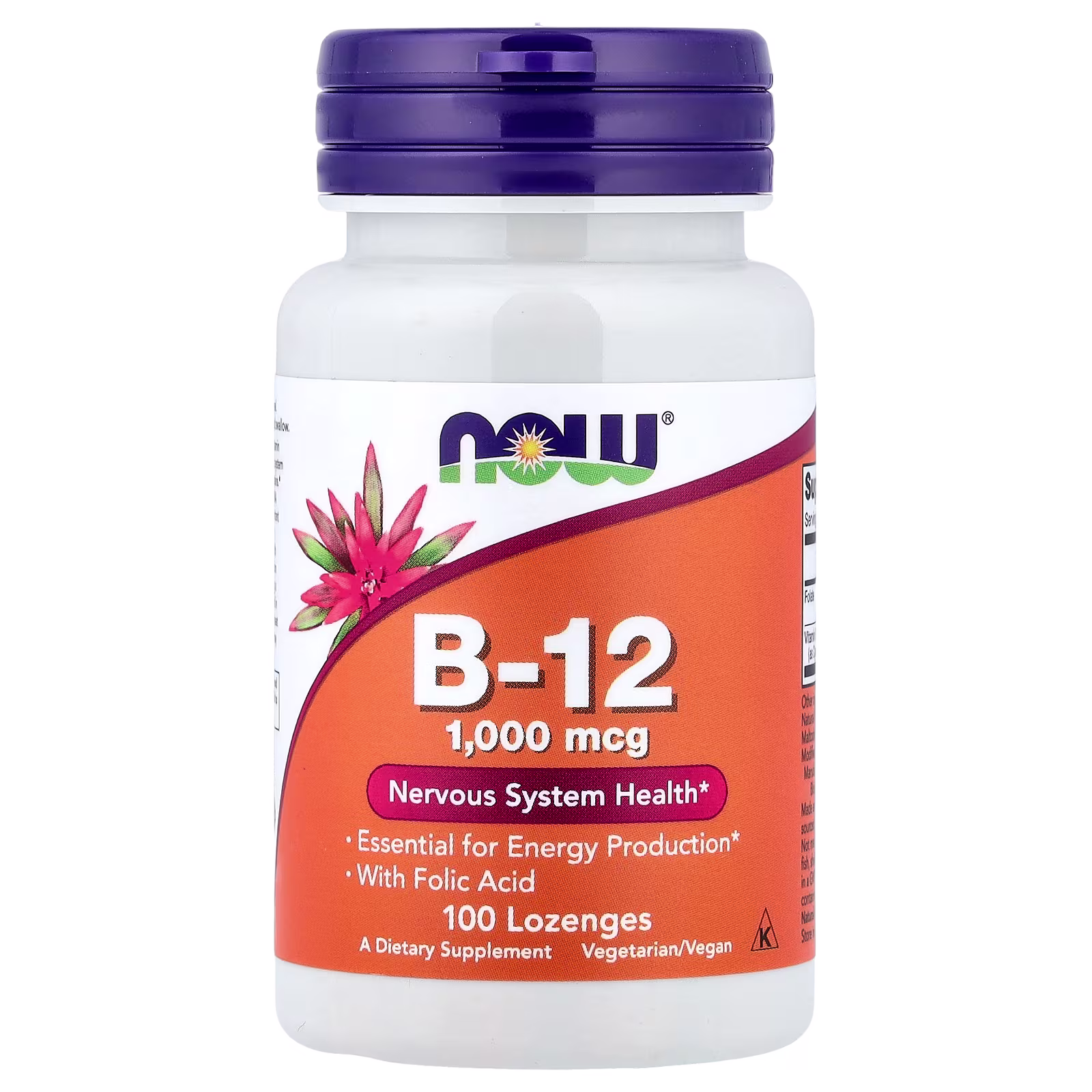 Vitamina B12, 100 pastillas, NOW Foods