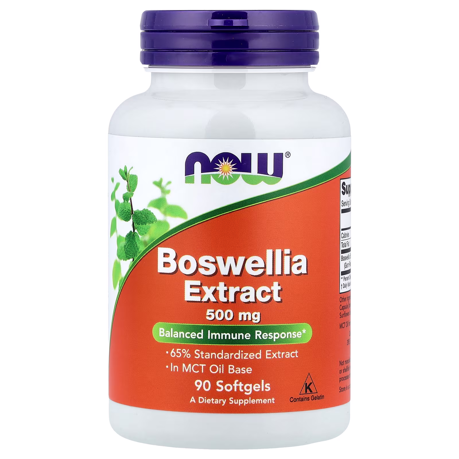 Extracto de Boswellia, 500 mg, 90 cápsulas blandas, NOW Foods