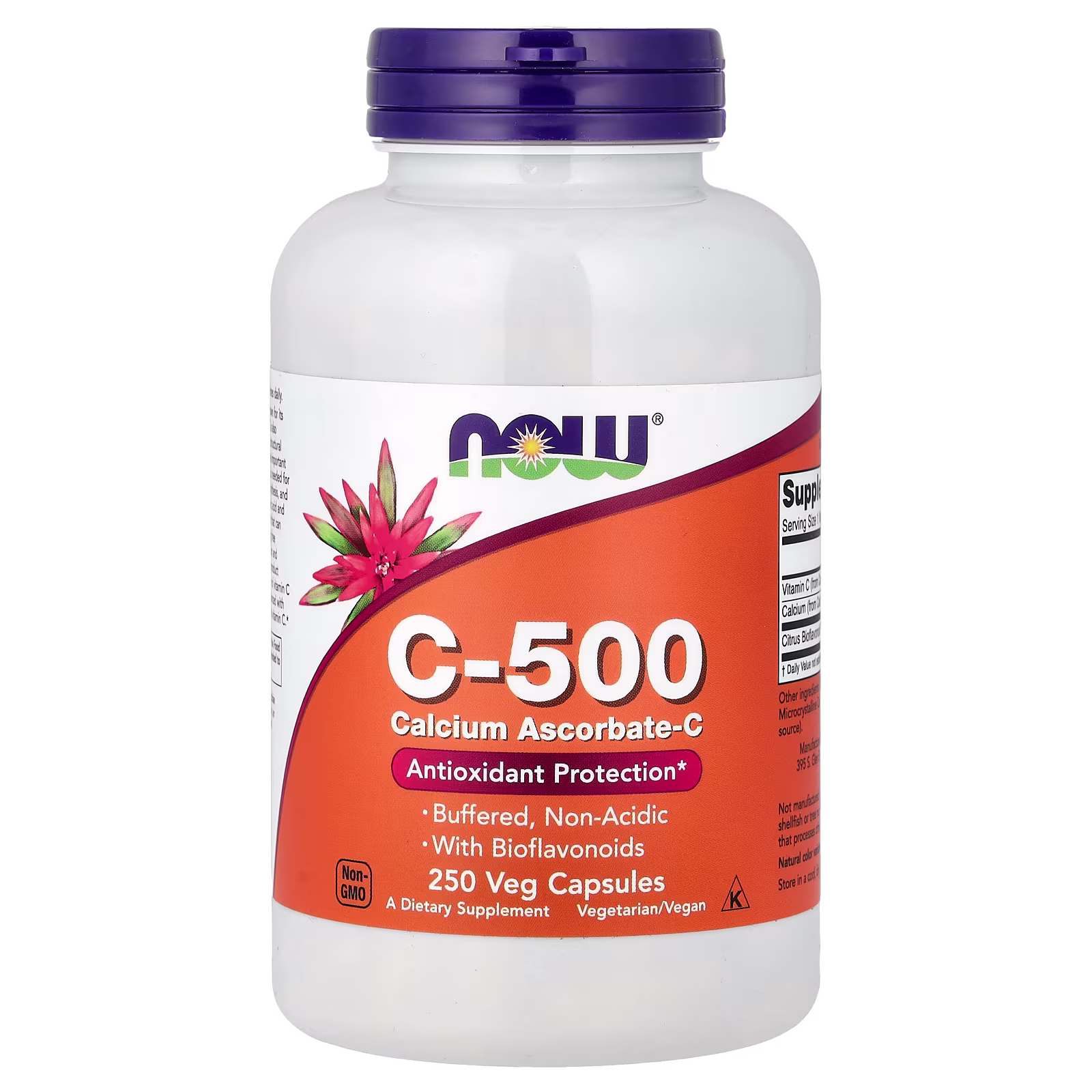 C-500, Ascorbato de calcio-C, 250 cápsulas, NOW Foods
