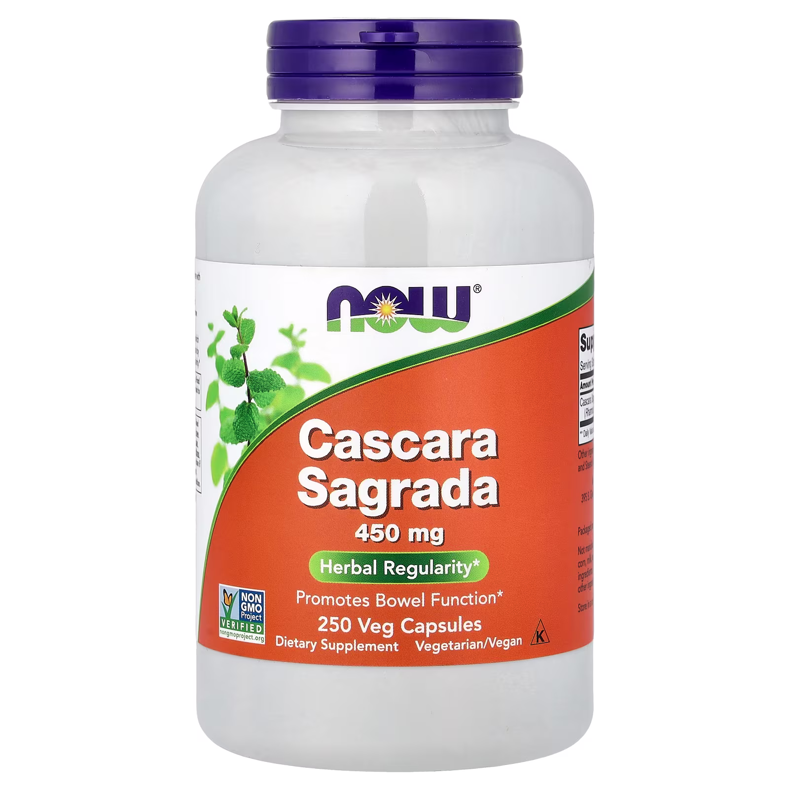 Cáscara sagrada, 450 mg, 250 cápsulas vegetales, NOW Foods