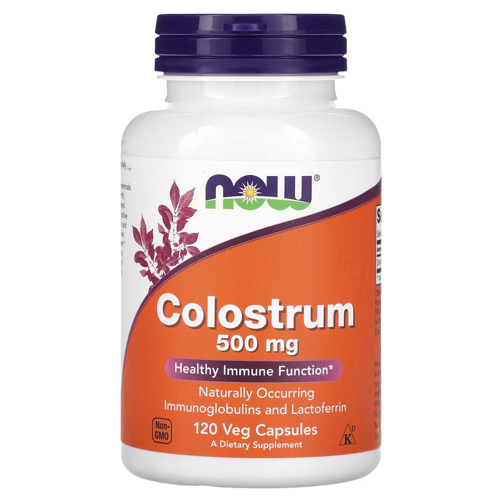 Calostro, 500 mg, 120 cápsulas vegetales, NOW Foods