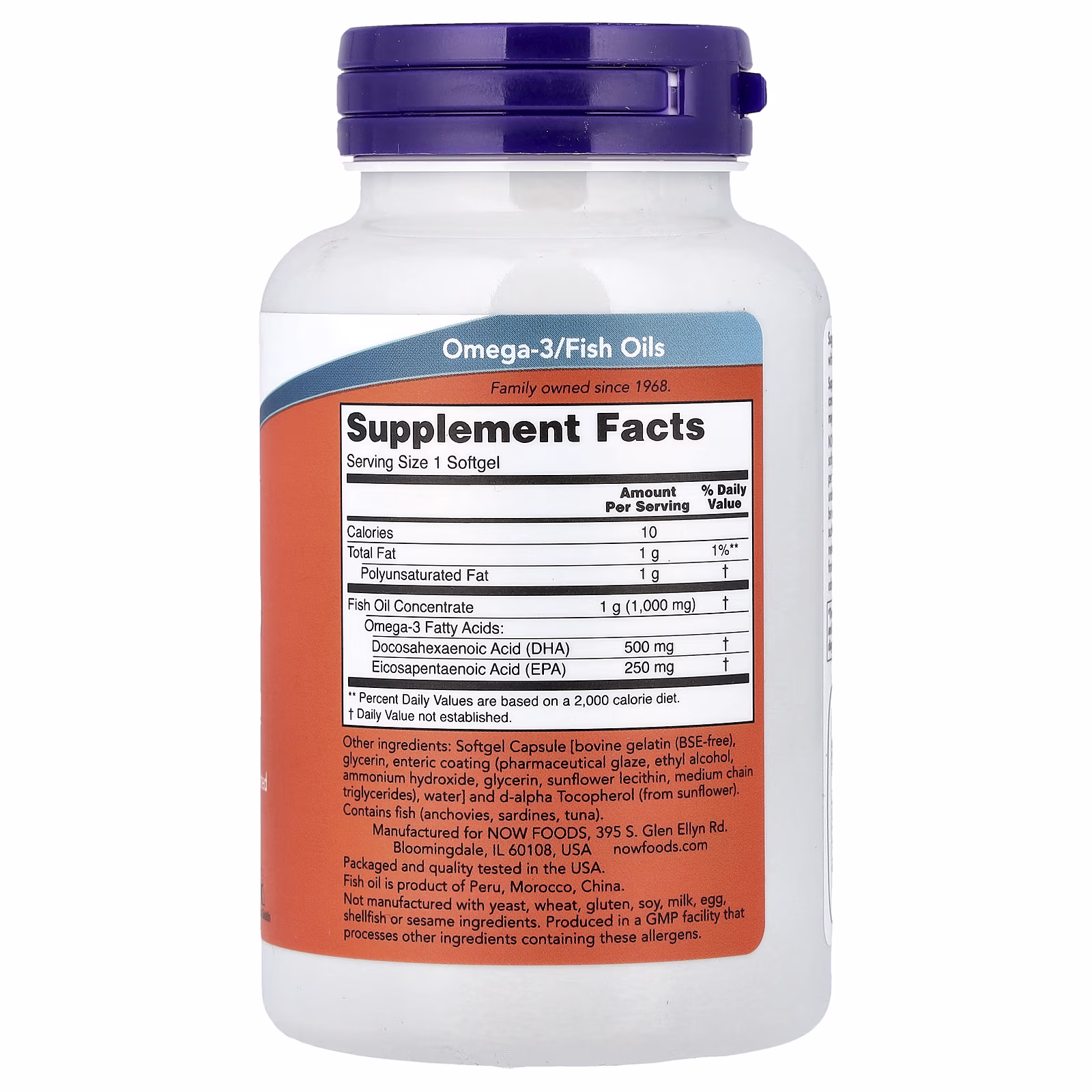DHA-500, Aceite de pescado, 90 cápsulas blandas, NOW Foods