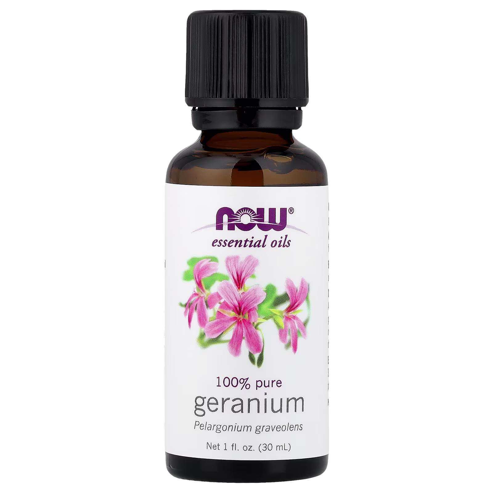 Aceites esenciales, Geranio, 30 ml (1 oz. Líq.), NOW Foods
