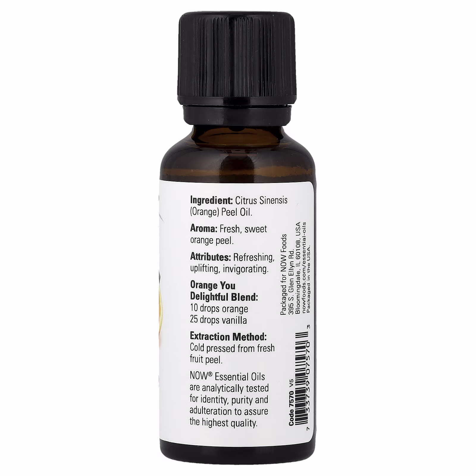 Aceites esenciales, Naranja, 30 ml (1 oz. Líq.), NOW Foods