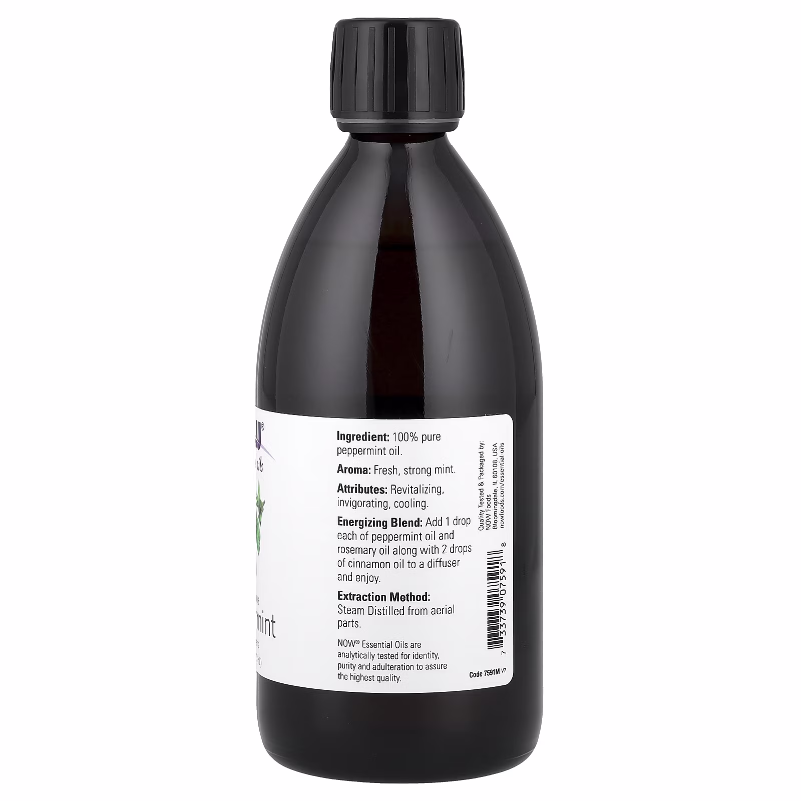 Aceites esenciales, Menta, 473 ml (16 oz. líq.), NOW Foods