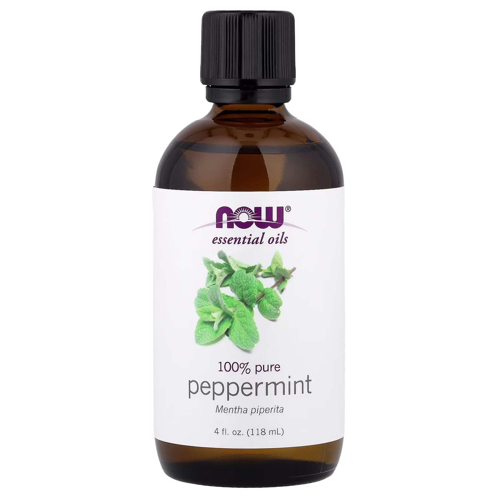 Aceites esenciales, Menta, 118 ml (4 oz. líq.), NOW Foods