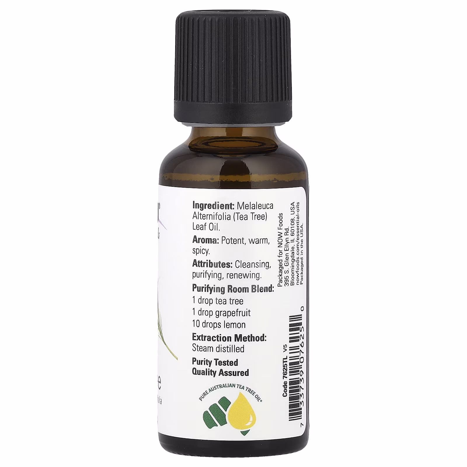 Aceites esenciales, Árbol del té, 30 ml (1 oz. líq.), NOW Foods