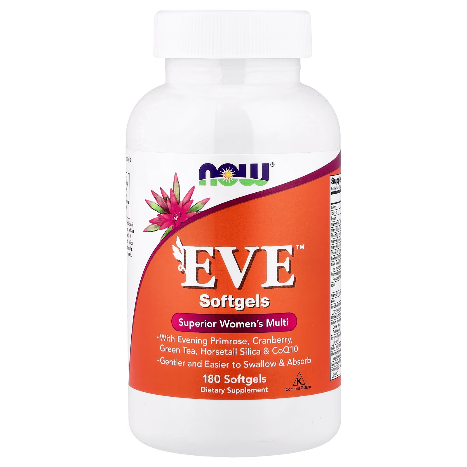 EVE™, Suplemento multivitamínico superior para mujeres, 180 cápsulas blandas, NOW Foods