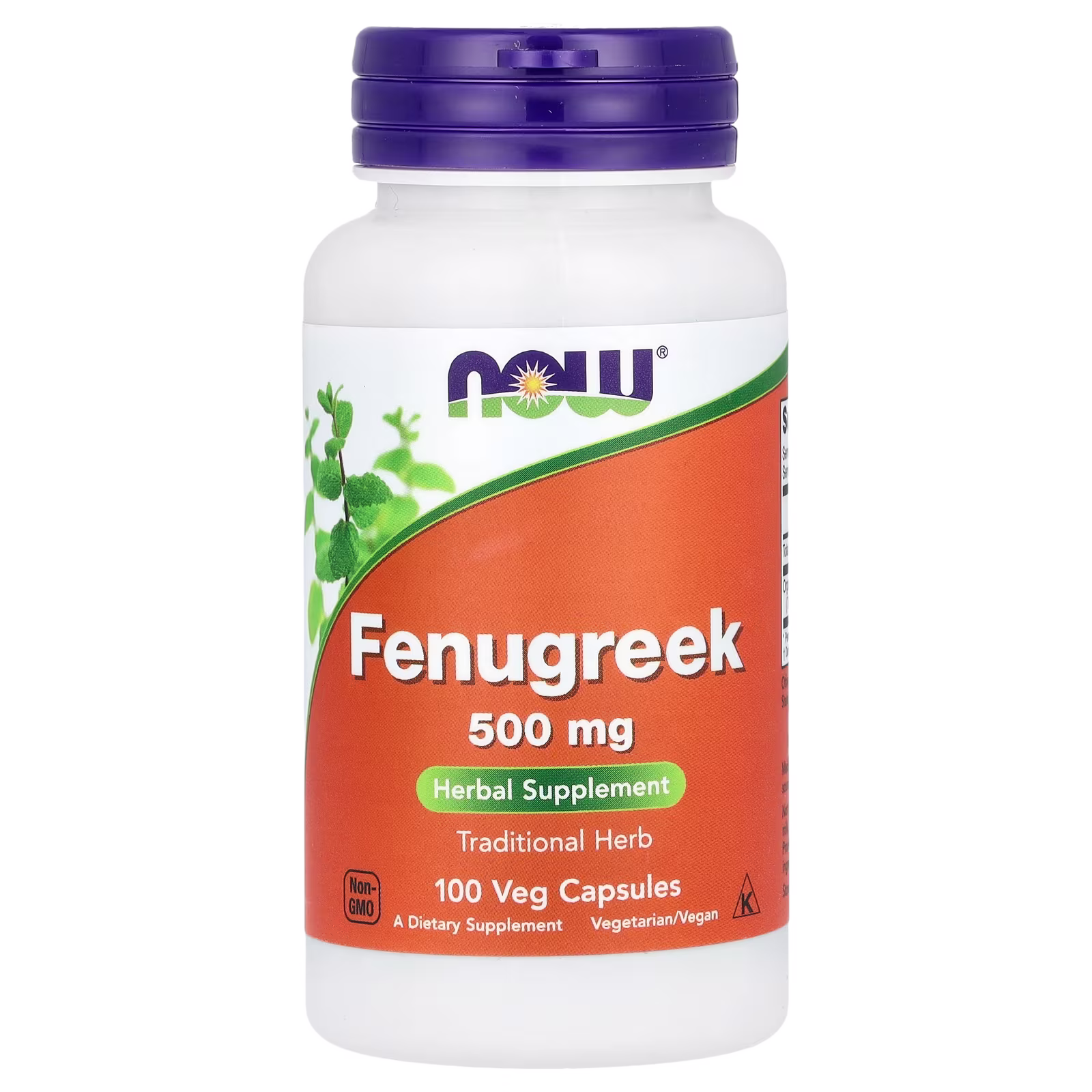 Fenogreco, 500 mg, 100 cápsulas vegetales, NOW Foods