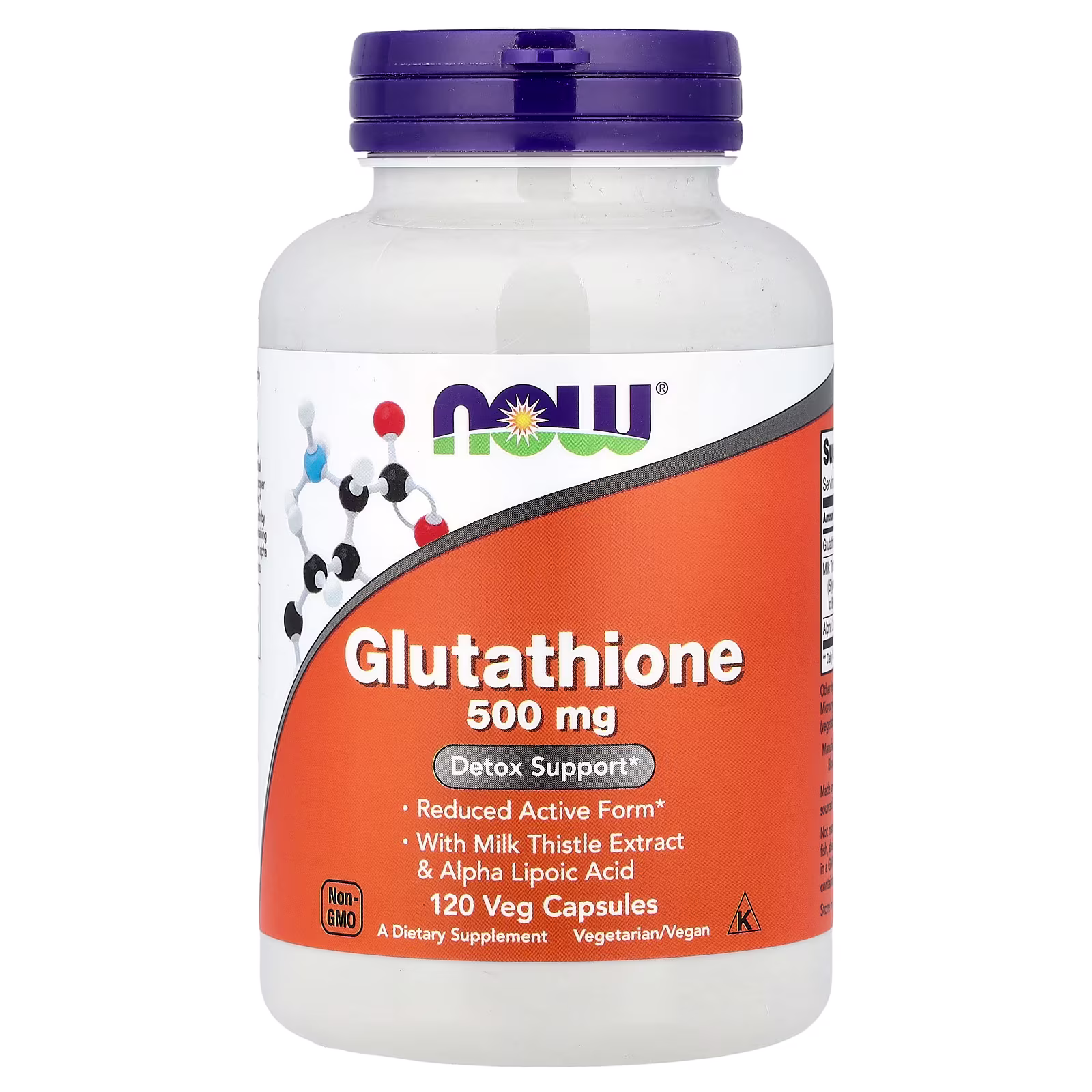 Glutatión, 500 mg, 120 cápsulas vegetales, NOW Foods