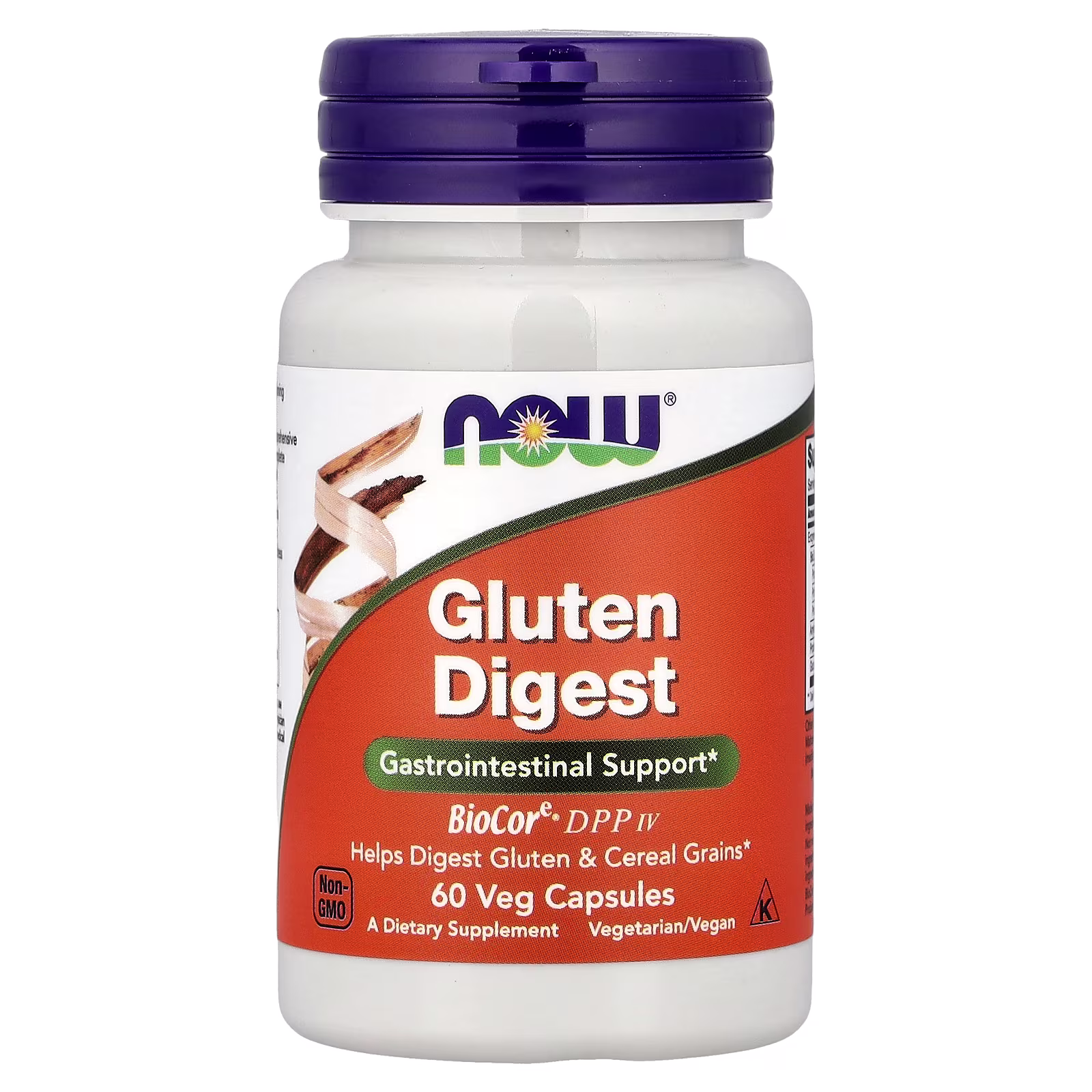 Gluten Digest, Refuerzo gastrointestinal, 60 cápsulas vegetales, NOW Foods