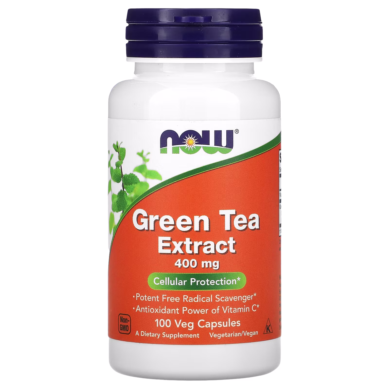 Extracto de té verde, 400 mg, 100 cápsulas vegetales, NOW Foods