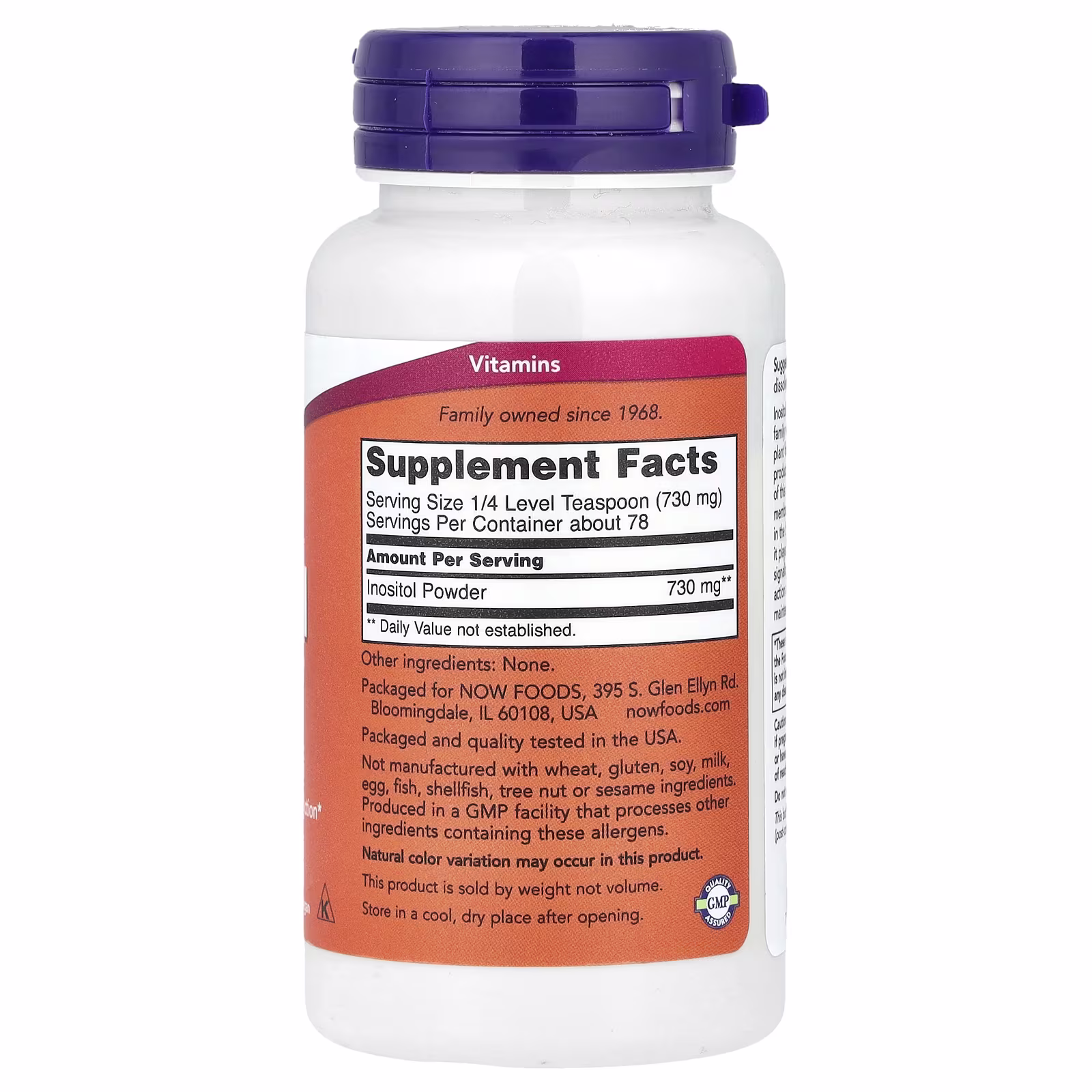 Inositol en polvo, 57 g (2 oz), NOW Foods