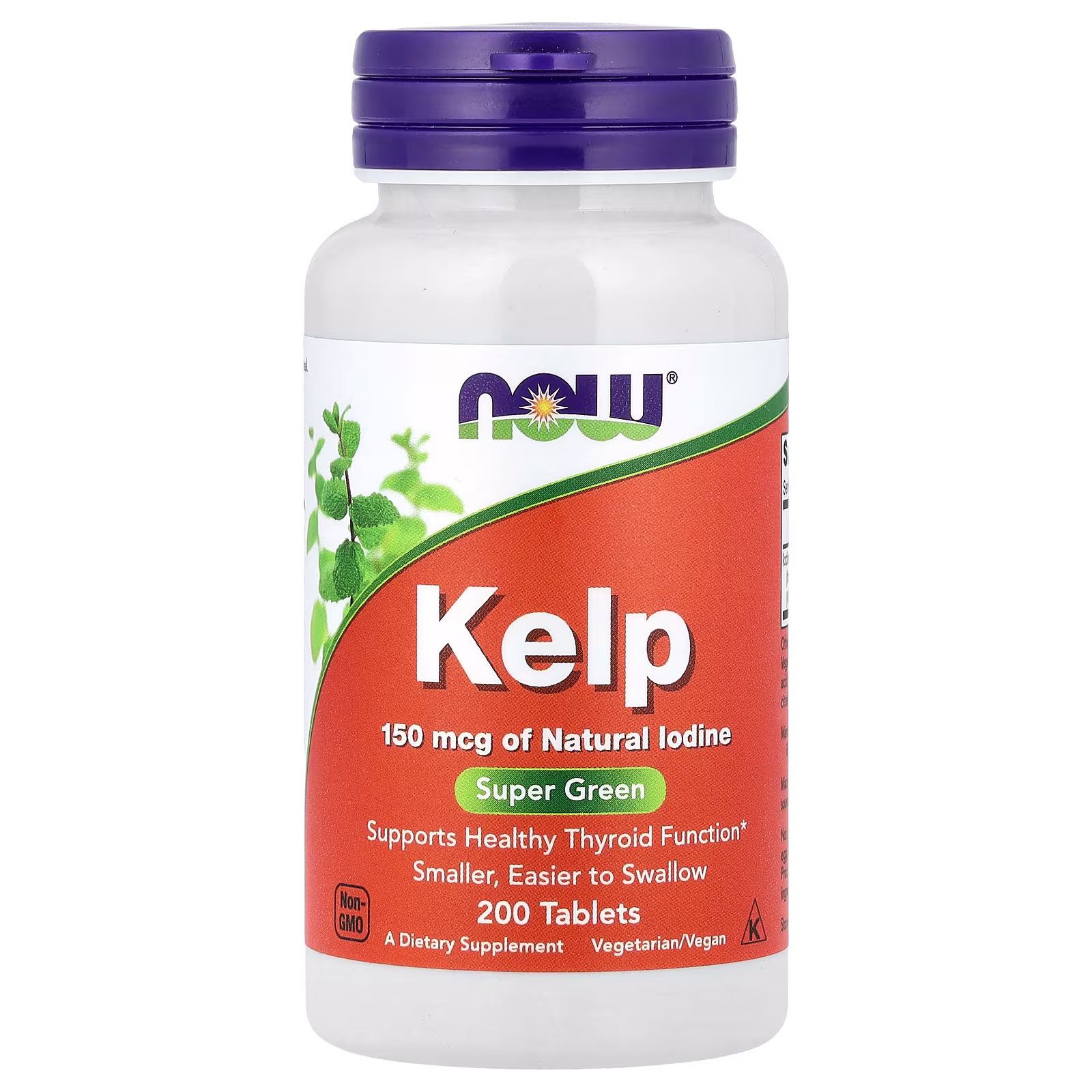 Kelp, 150 mcg, 200 tabletas, NOW Foods