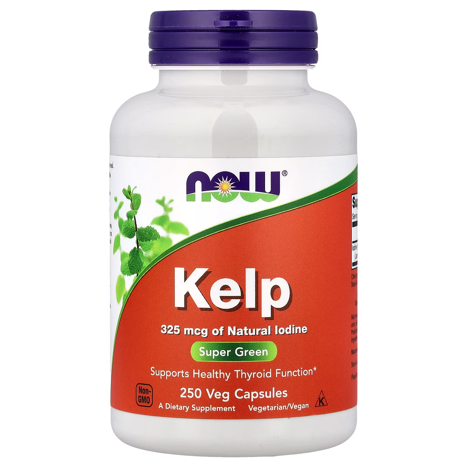 Kelp, 325 mcg, 250 cápsulas vegetales, NOW Foods