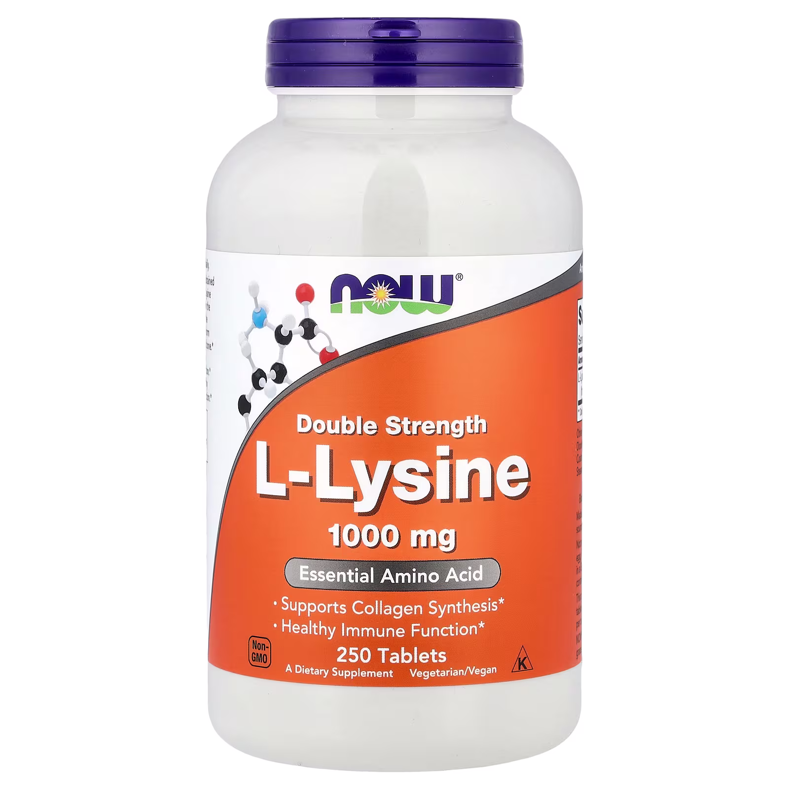 L-lisina, 1000 mg, 250 tabletas, NOW Foods