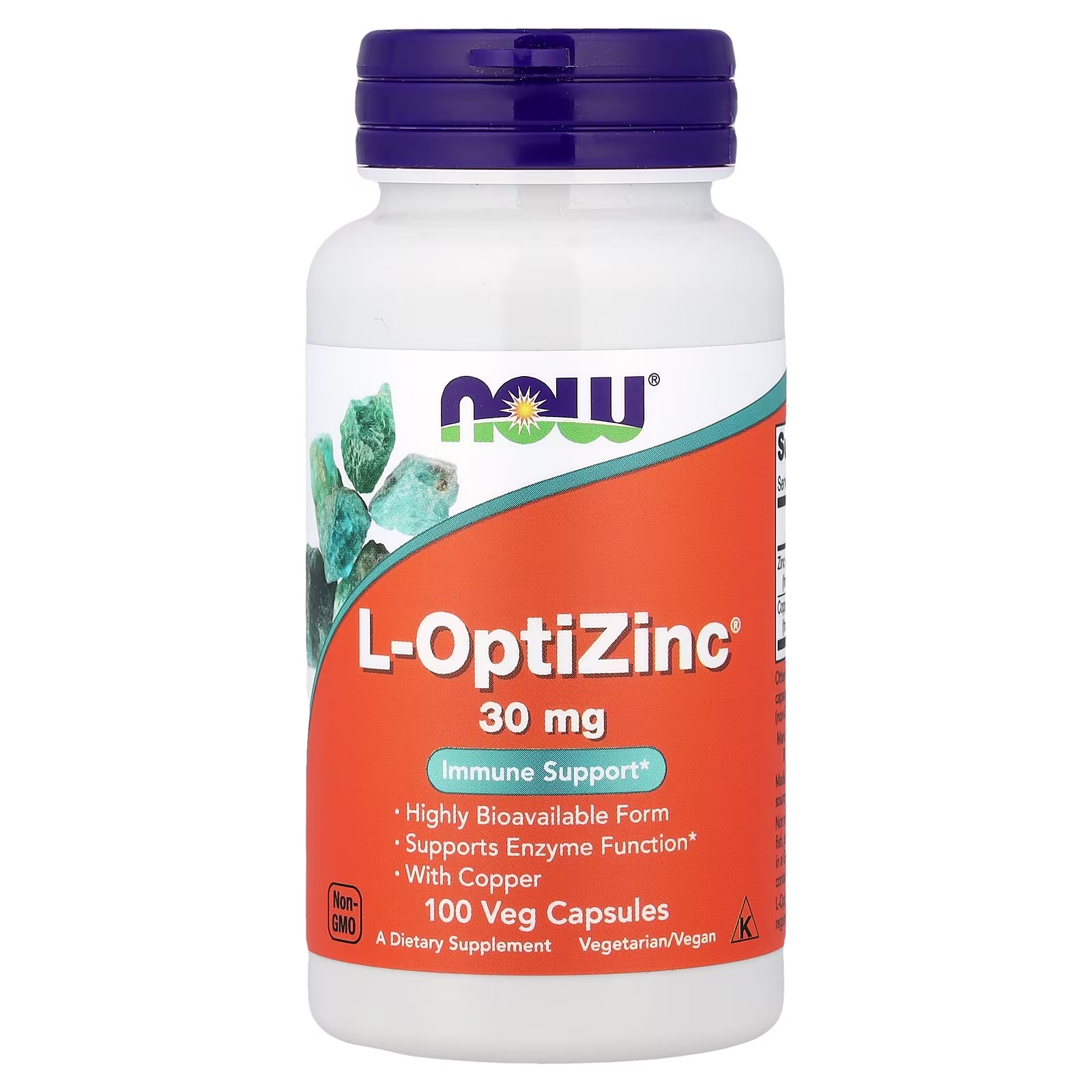 L-OptiZinc®, 100 cápsulas vegetales, NOW Foods