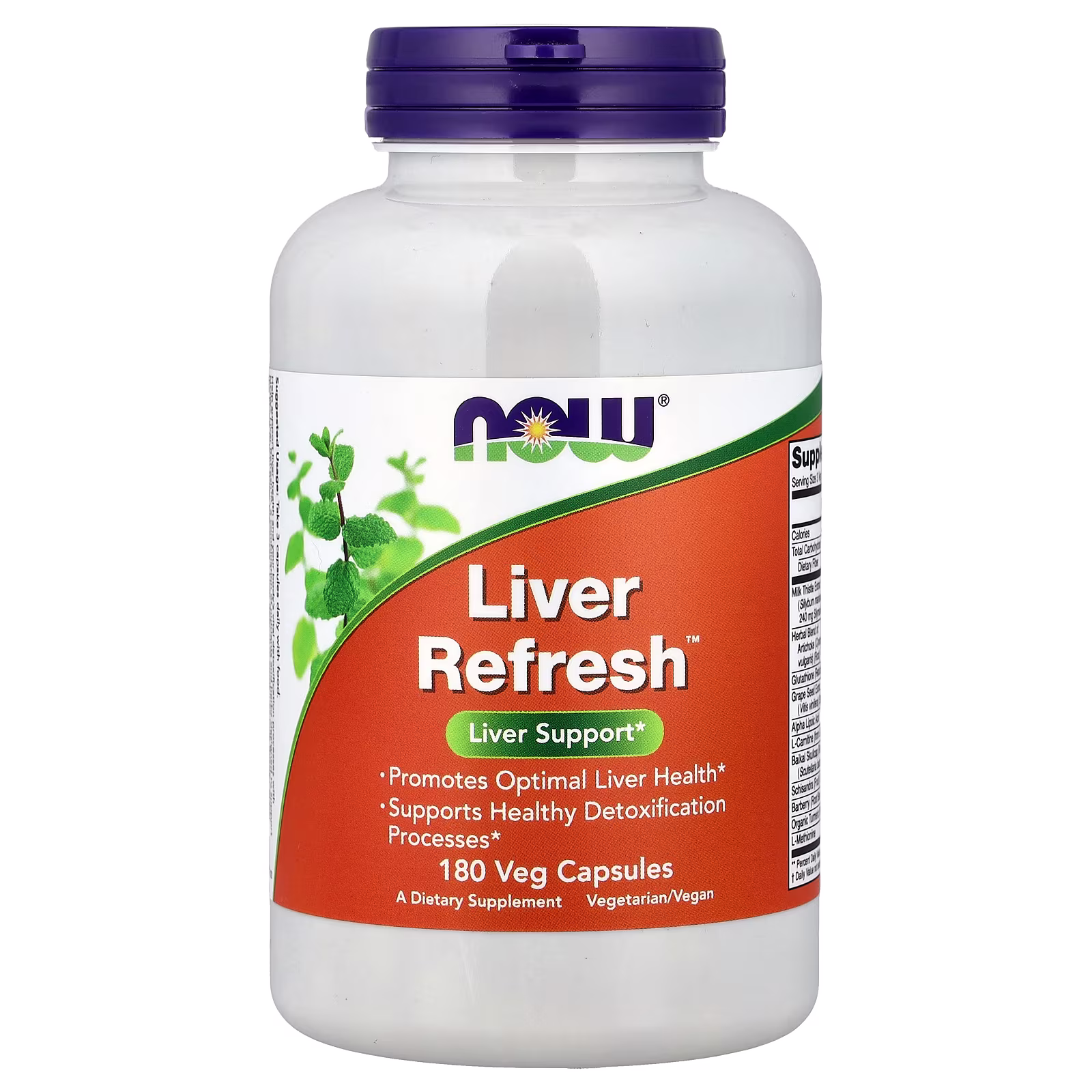 Liver Refresh™, Suplemento para revitalizar el hígado, 180 cápsulas vegetales, NOW Foods