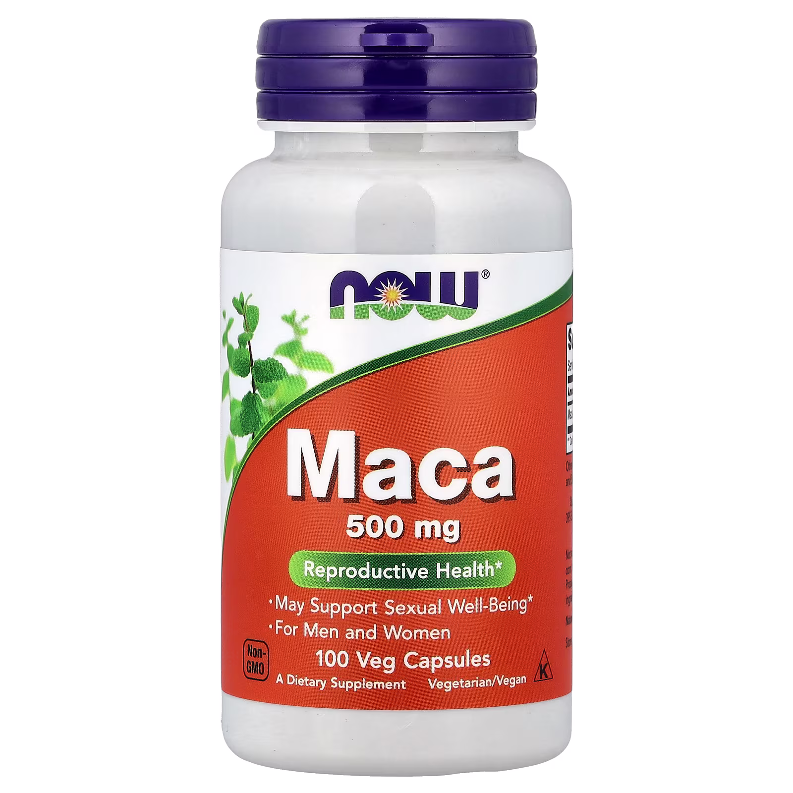 Maca, 500 mg, 100 cápsulas vegetarianas, NOW Foods