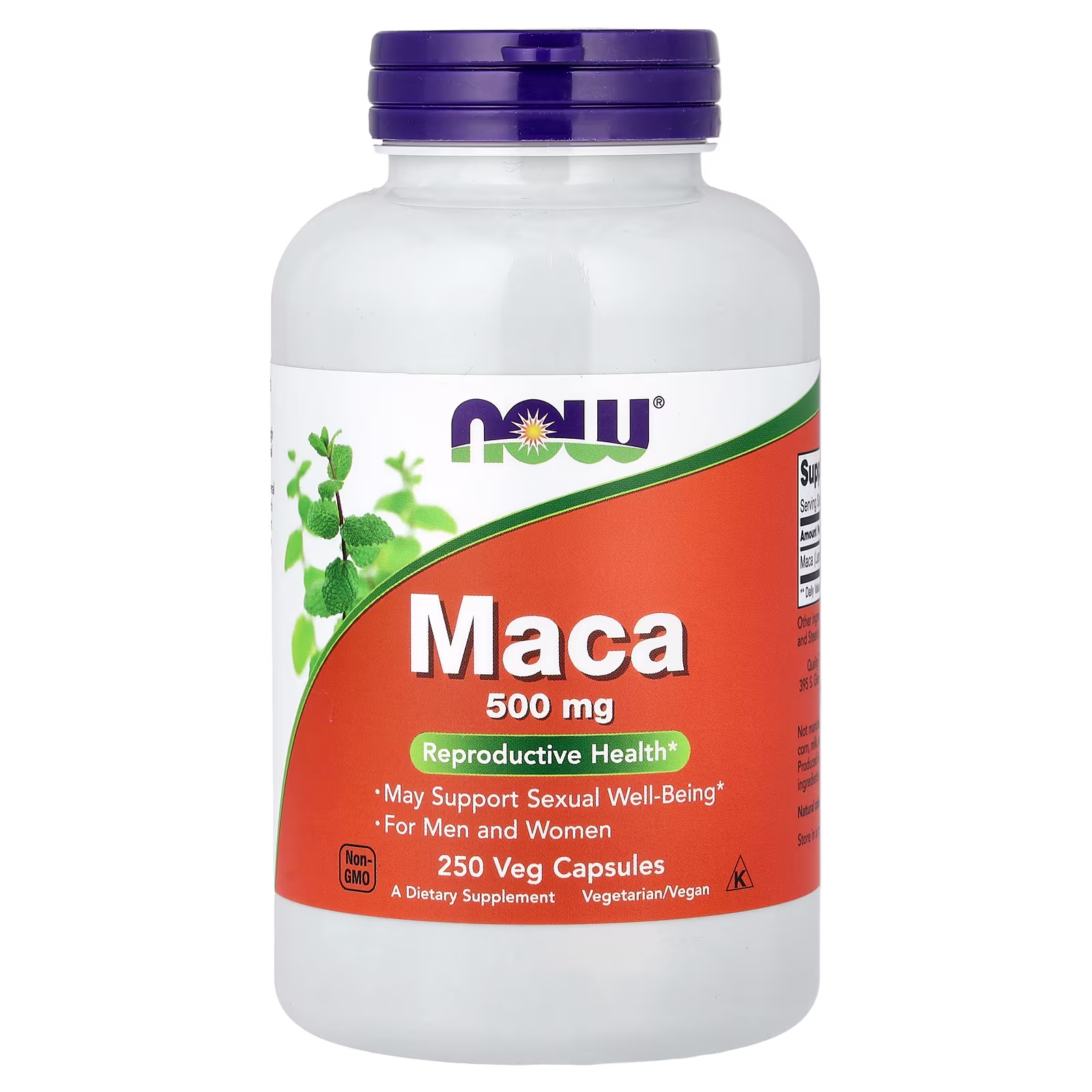 Maca, 500 mg, 250 cápsulas vegetales, NOW Foods