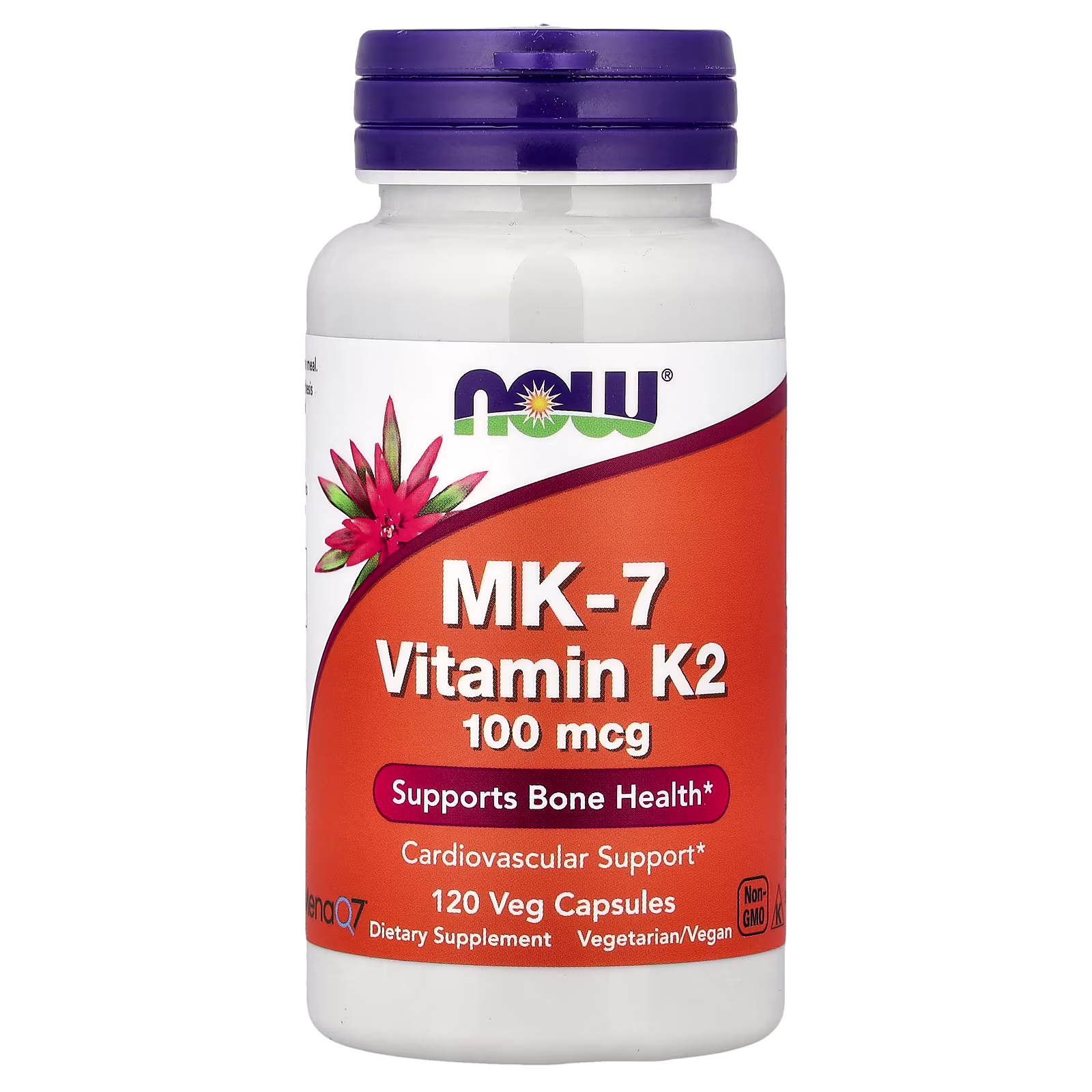 Vitamina K2 MK-7, 100 mcg, 120 cápsulas vegetales, NOW Foods