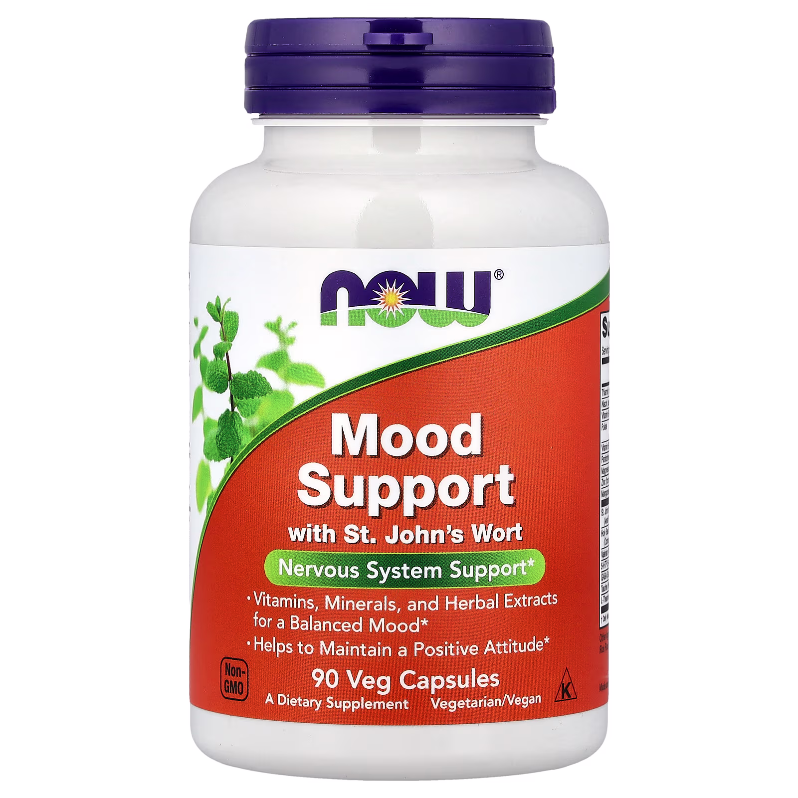 Mood Support, Fórmula para el estado de ánimo, 90 cápsulas vegetales, NOW Foods
