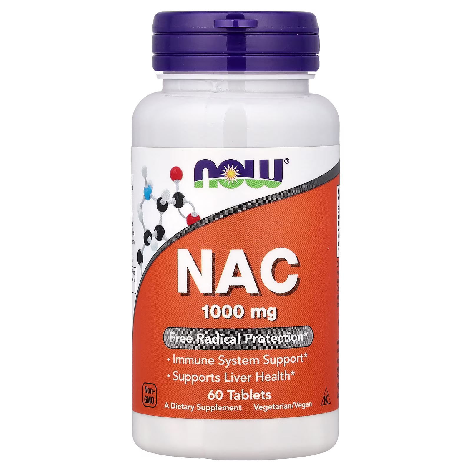 NAC, 1000 mg, 60 tabletas, NOW Foods