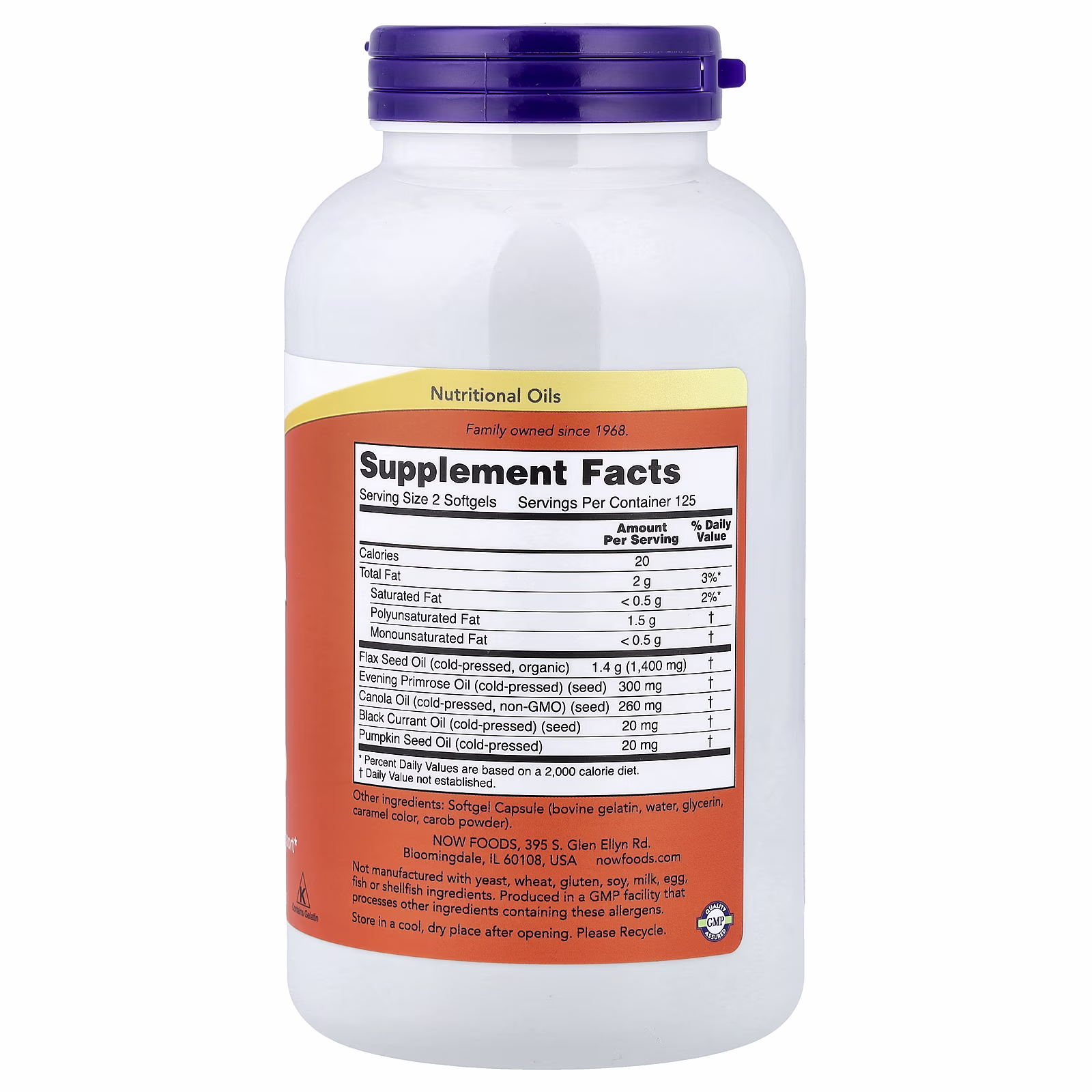 Omega-3, -6 y -9, 250 cápsulas blandas, NOW Foods