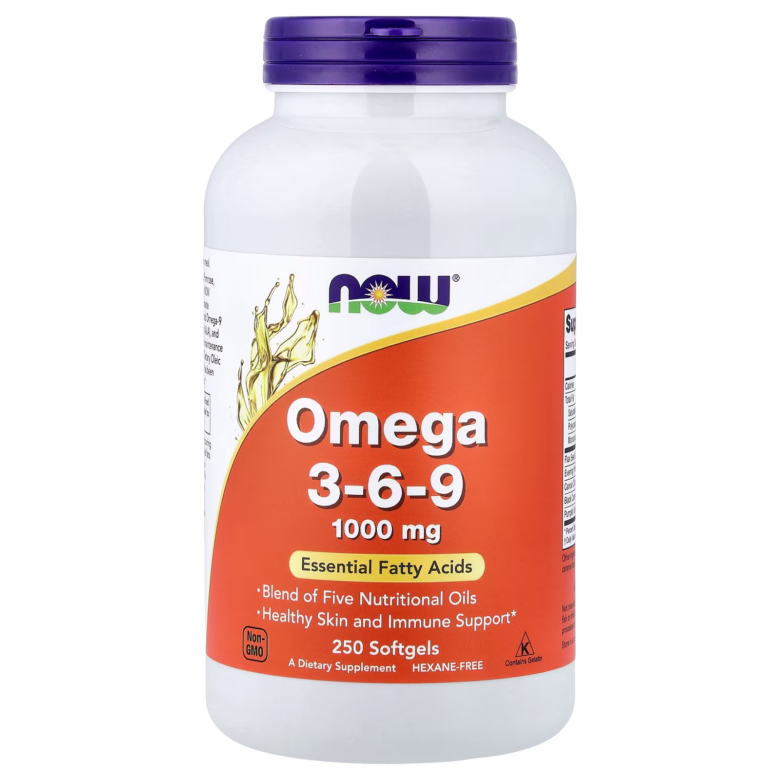 Omega-3, -6 y -9, 250 cápsulas blandas, NOW Foods