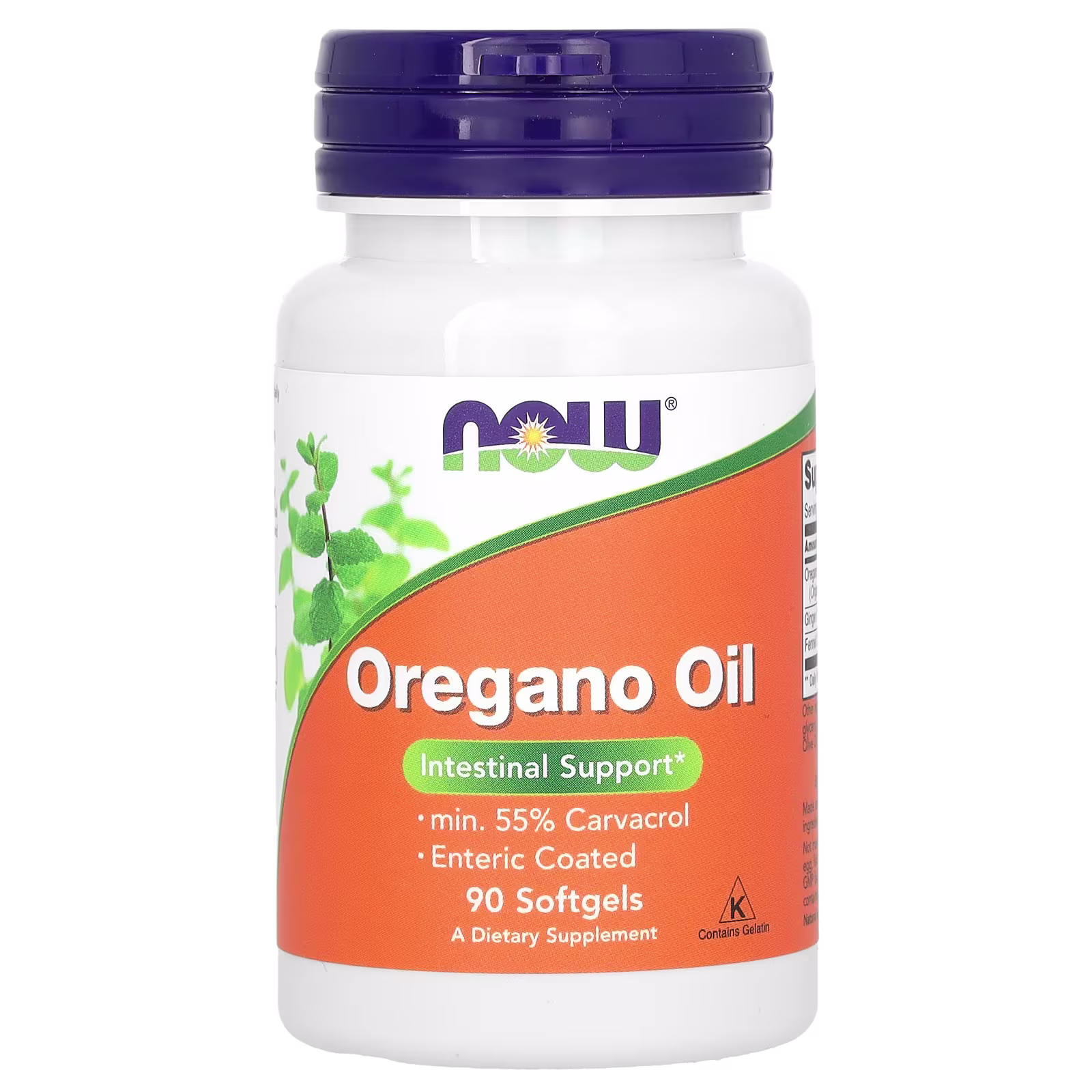 Aceite de Orégano, 90 cápsulas blandas, NOW Foods