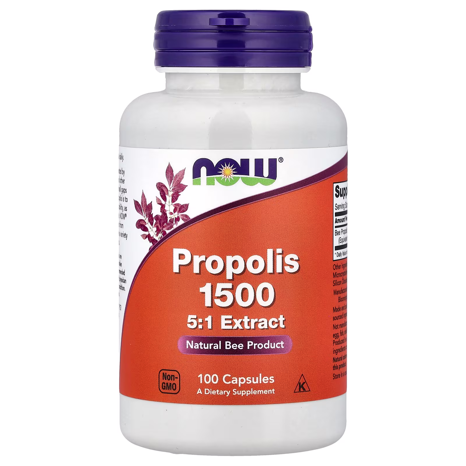 Propóleo 1500, 300 mg, 100 cápsulas, NOW Foods