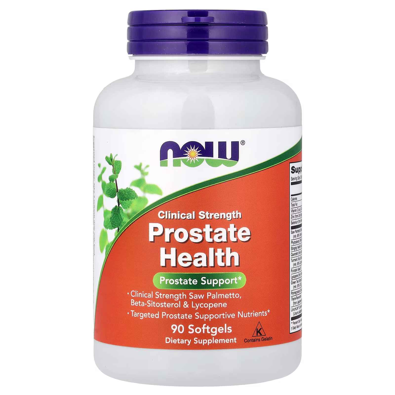 Próstata Saludable con Fuerza Clínica, 90 cápsulas blandas, NOW Foods