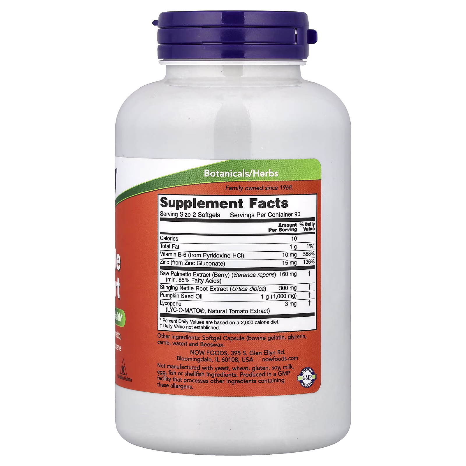 Apoyo para la Próstata, 180 cápsulas blandas, NOW Foods