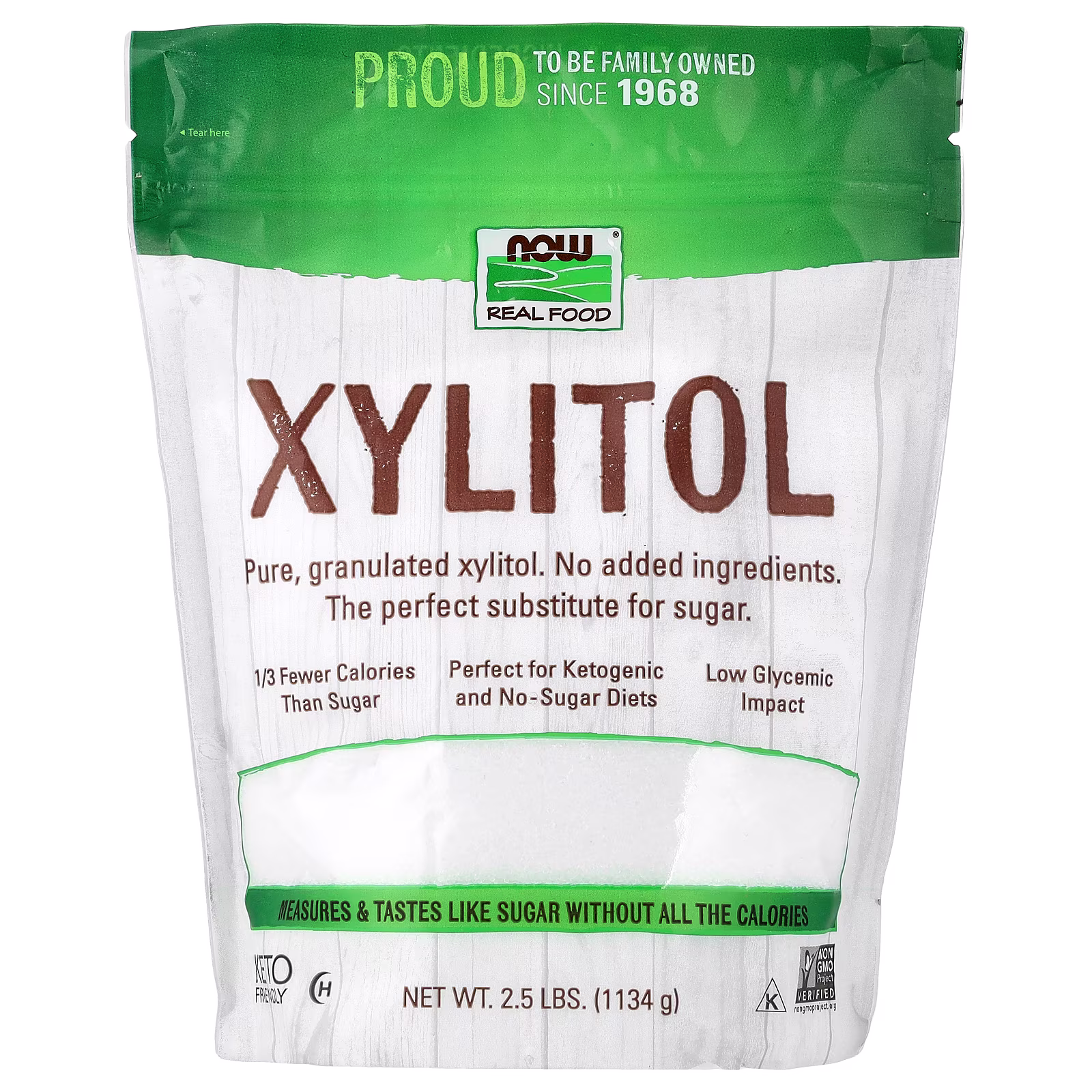 Real Food, Xilitol, 1134 g (2,5 lb), NOW Foods