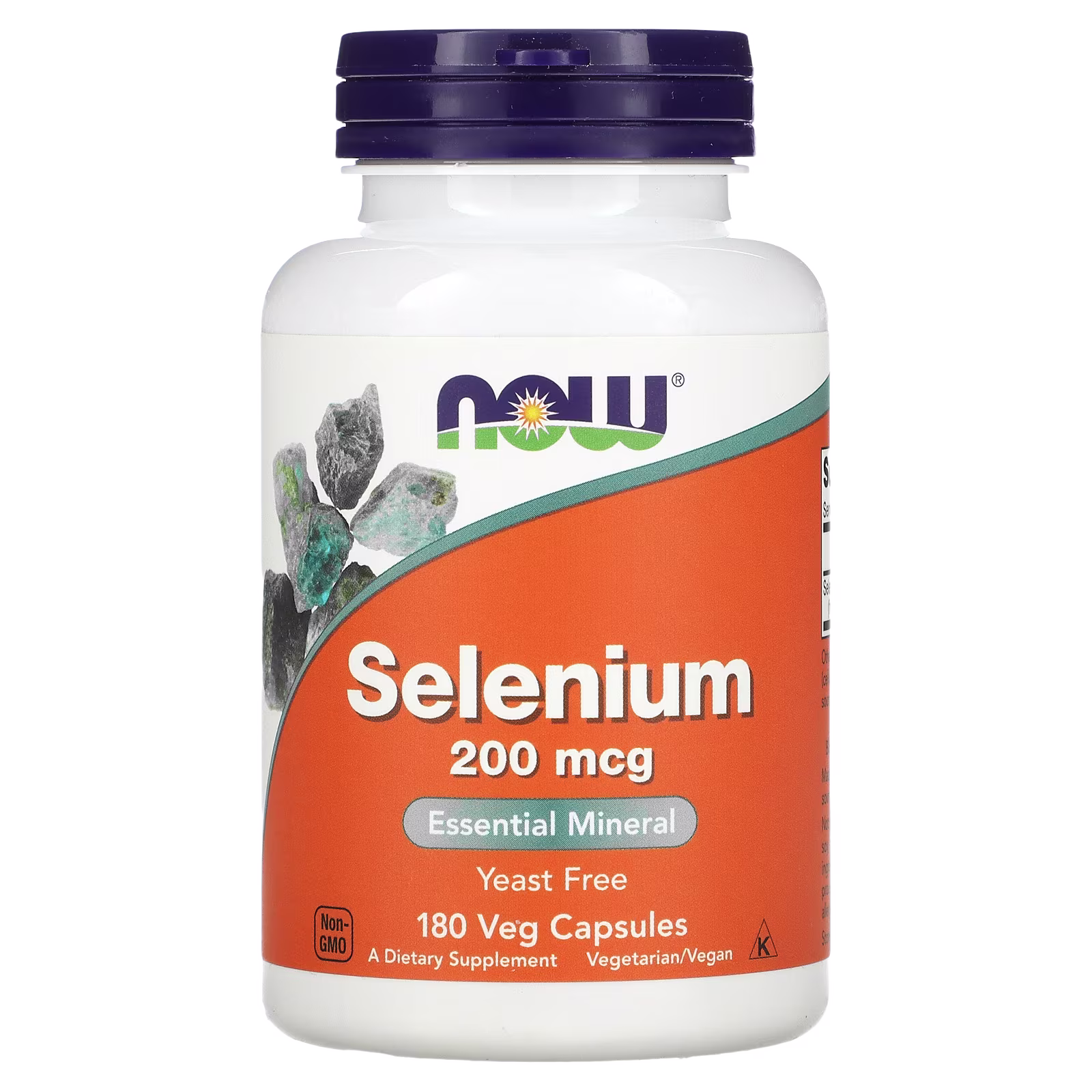 Selenio, 200 mcg, 180 cápsulas vegetales, NOW Foods