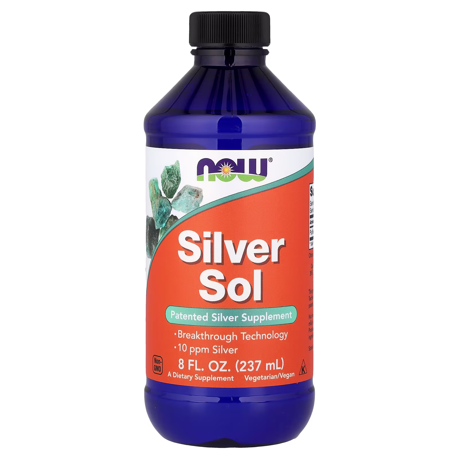Sol de plata, 237 ml (8 oz. líq.), NOW Foods