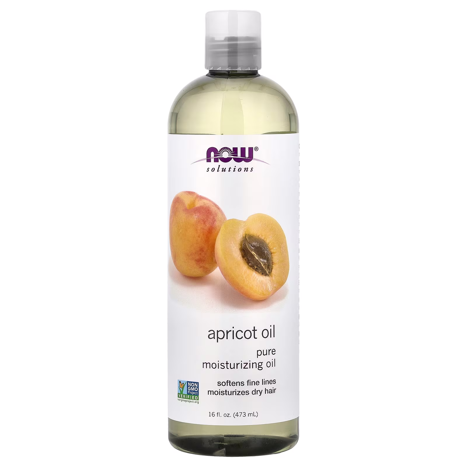 Solutions, Aceite de albaricoque, 473 ml (16 oz. líq.), NOW Foods
