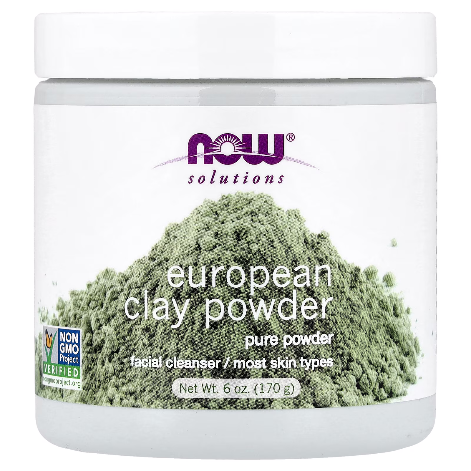 Solutions, Arcilla europea en polvo, 170 g (6 oz), NOW Foods
