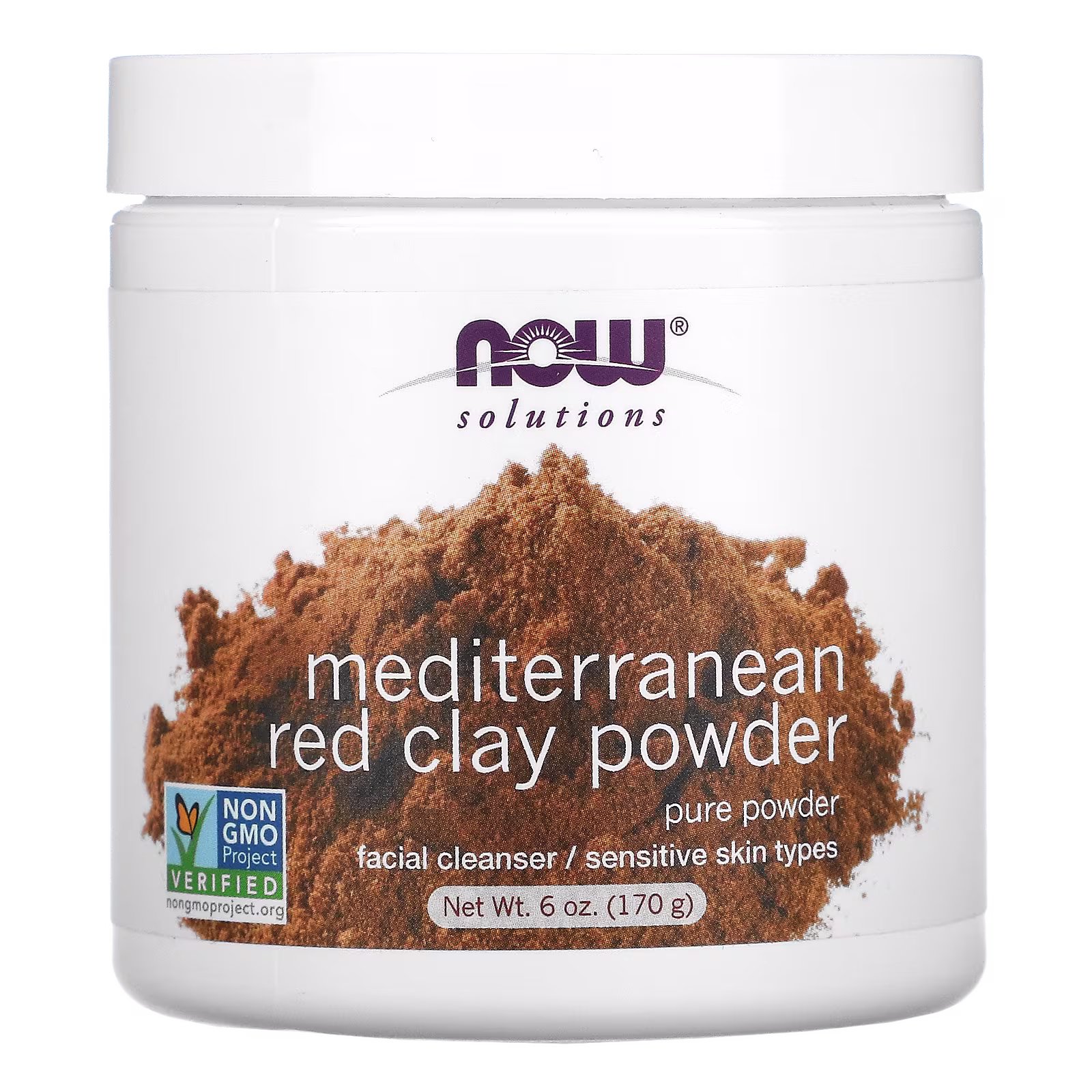 Solutions, Arcilla roja mediterránea en polvo, 170 g (6 oz), NOW Foods
