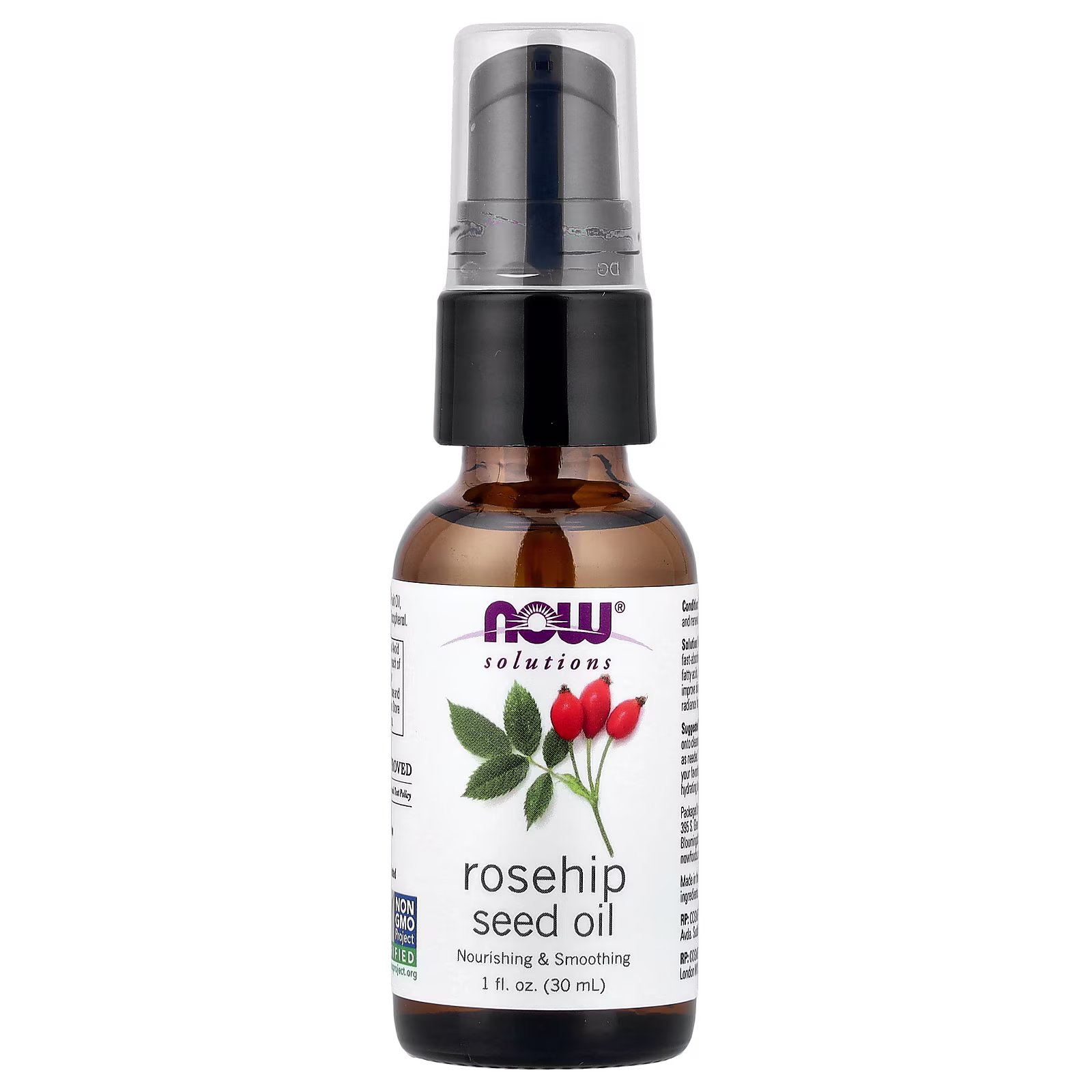 Solutions, Aceite de semilla de rosa mosqueta, 30 ml (1 oz. líq.), NOW Foods
