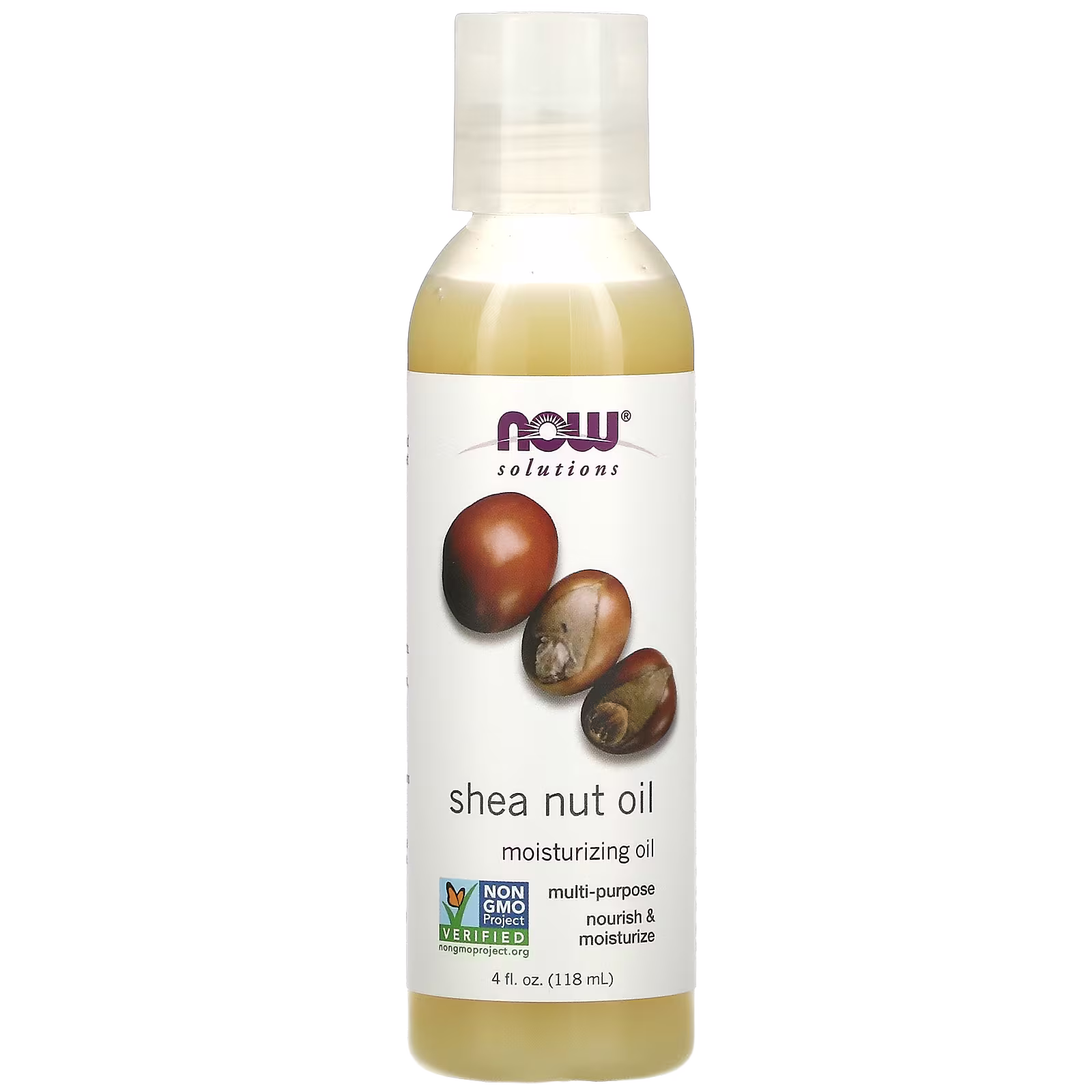Solutions, Aceite de karité, 118 ml (4 oz. líq.), NOW Foods