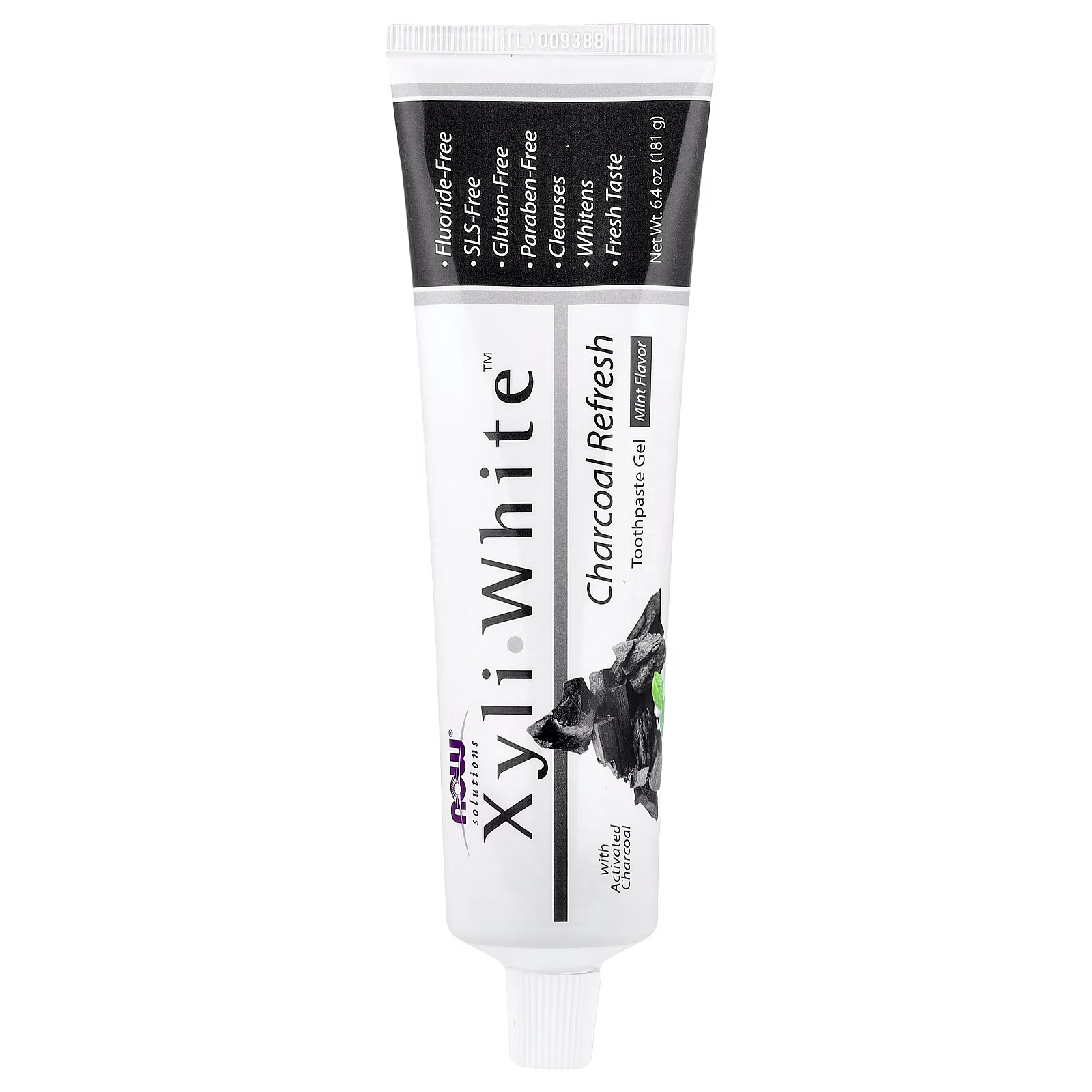 Solutions, XyliWhite™, Pasta dental en gel, Carbón refrescante, 181 g (6,4 oz), NOW Foods