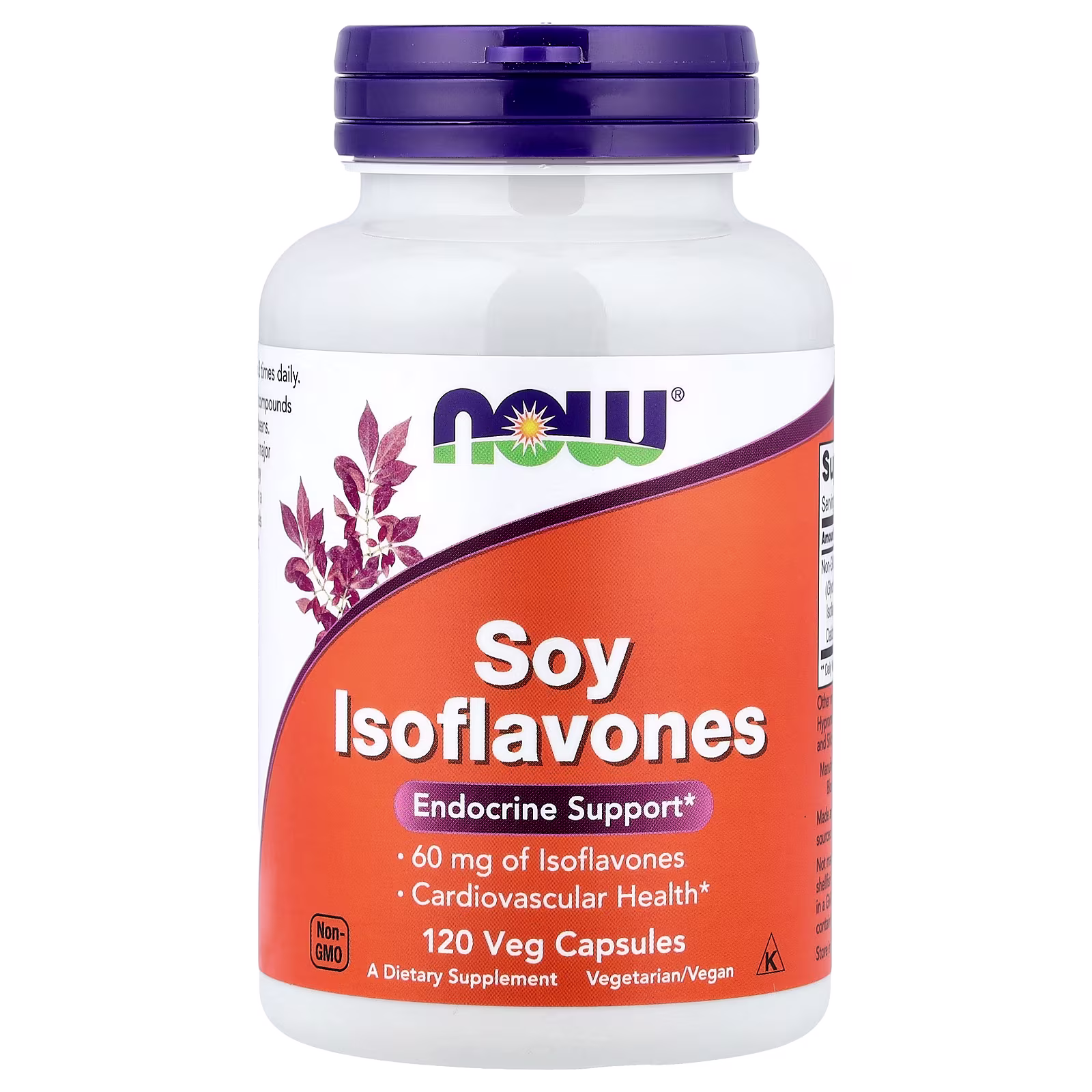 Isoflavonas de soya, 120 cápsulas vegetales, NOW Foods