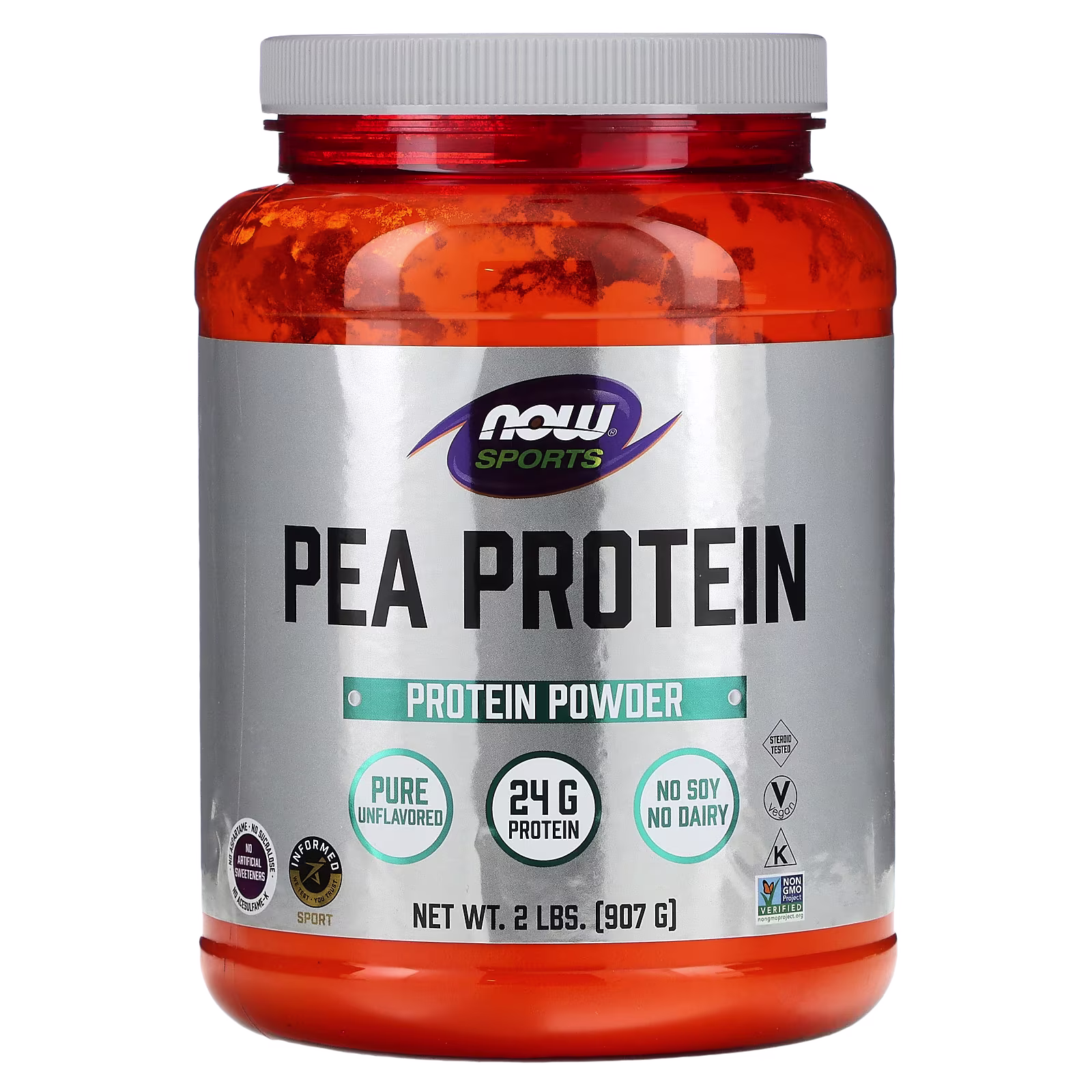 Proteína de Guisante, Sin Sabor, 2 lbs (907 g), NOW Foods