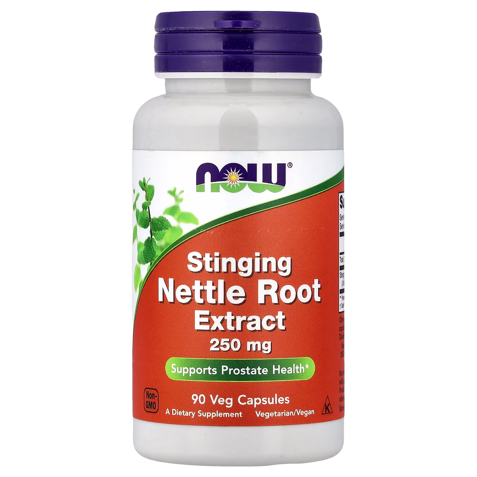 Extracto de raíz de ortiga mayor, 250 mg, 90 cápsulas vegetales, NOW Foods